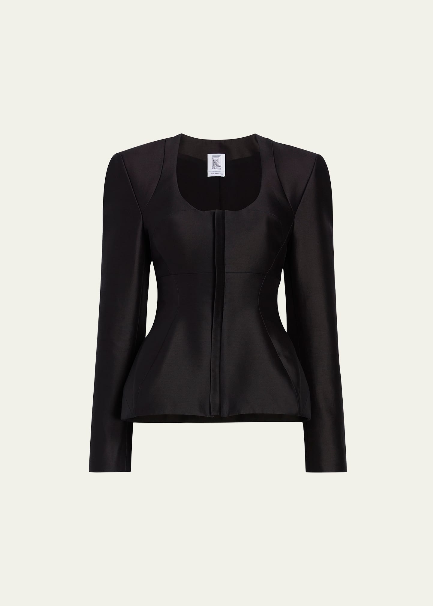 Rosie Assoulin U-turn Tailored Blazer In Black