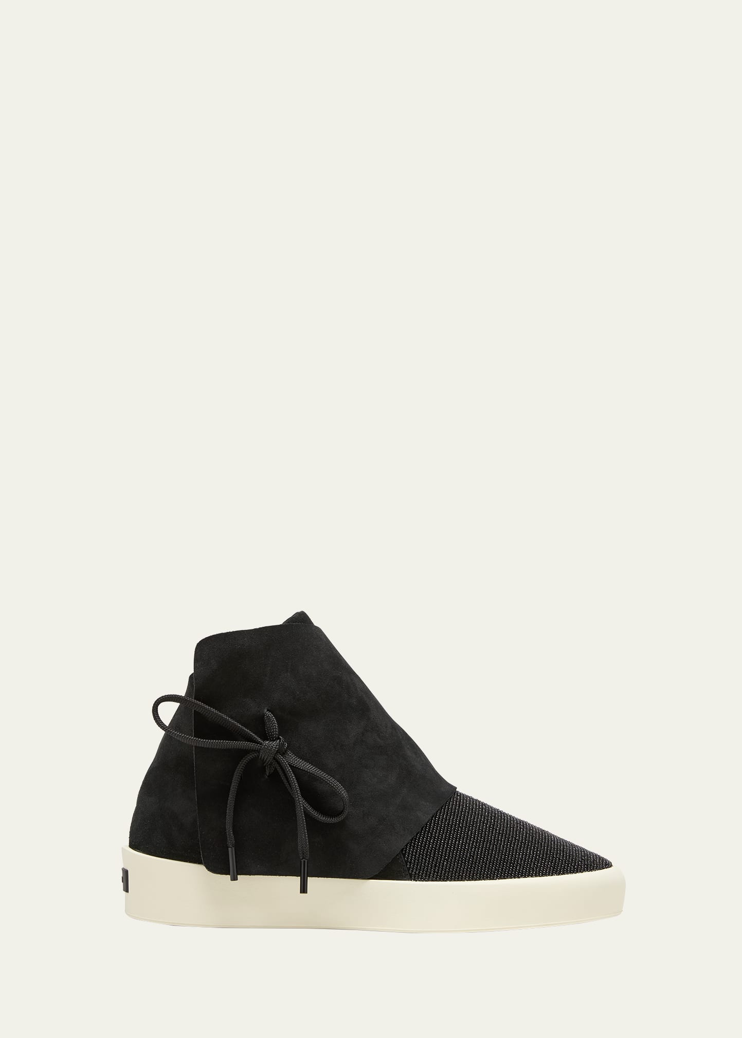Fear Of God Bead-detail Lace-up Sneakers In Black