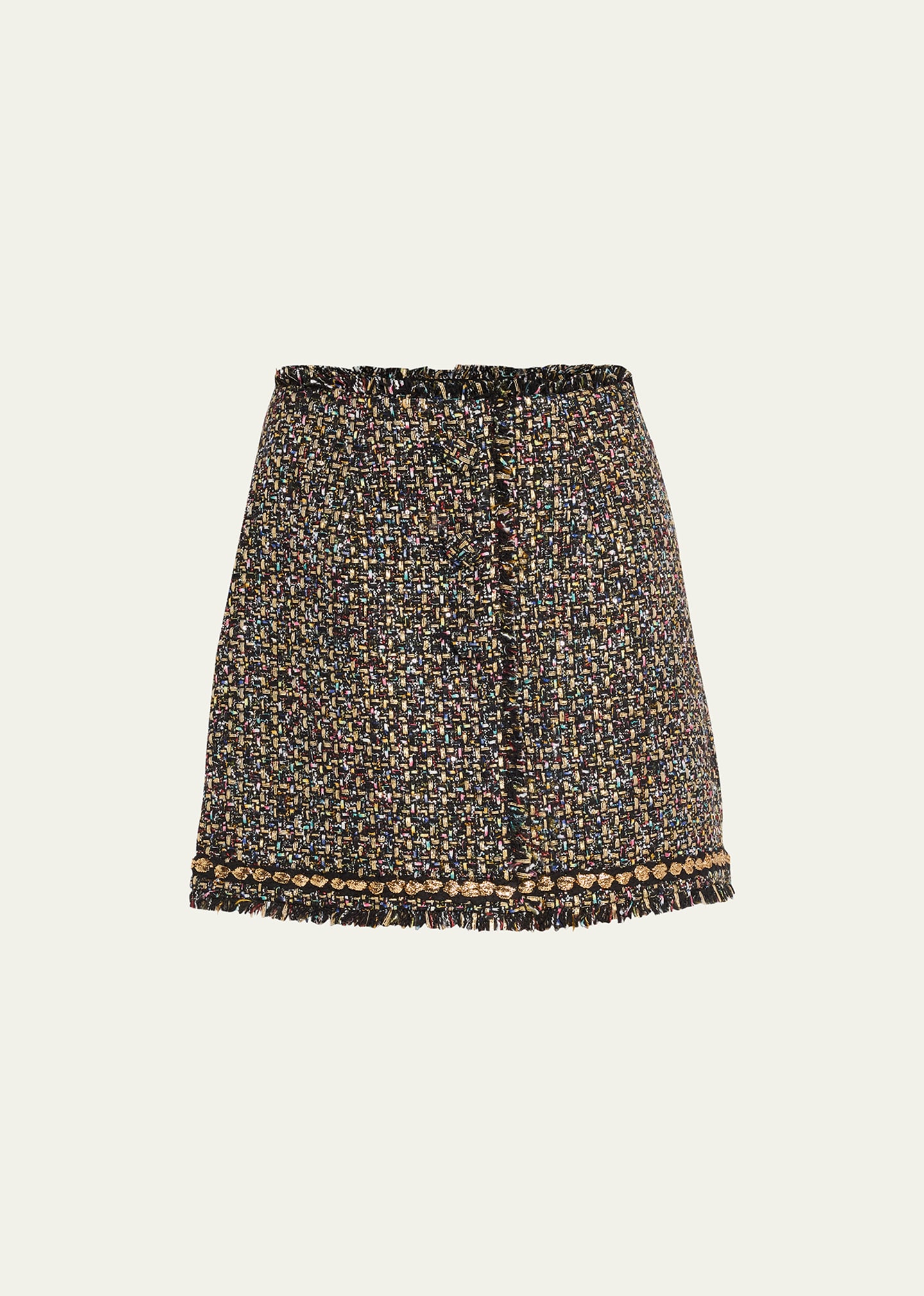 Cinq À Sept Women's Odette Metallic Tweed Miniskirt In Black Multi
