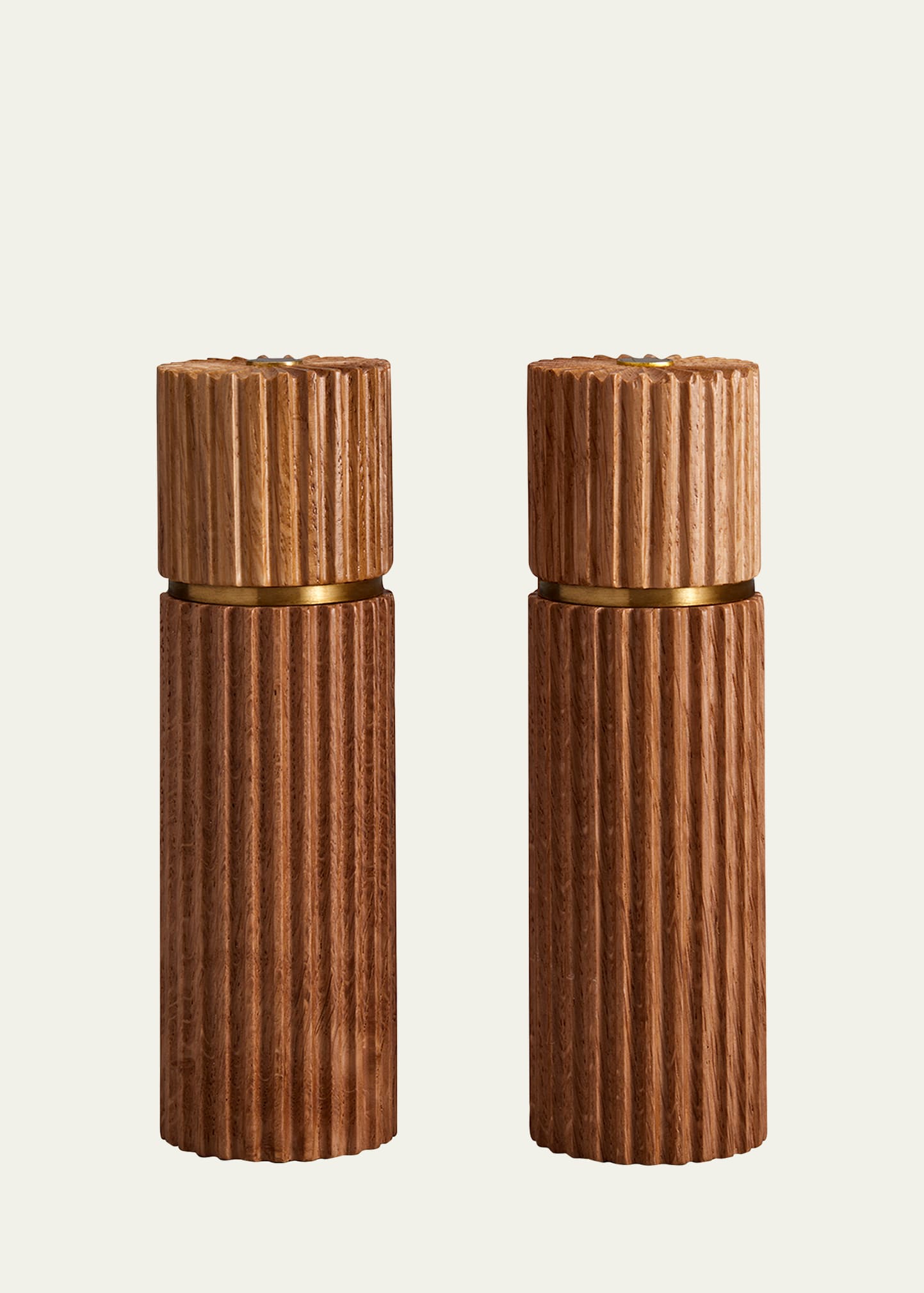 Shop L'objet Ionic Salt & Pepper Mills, Blonde Oak