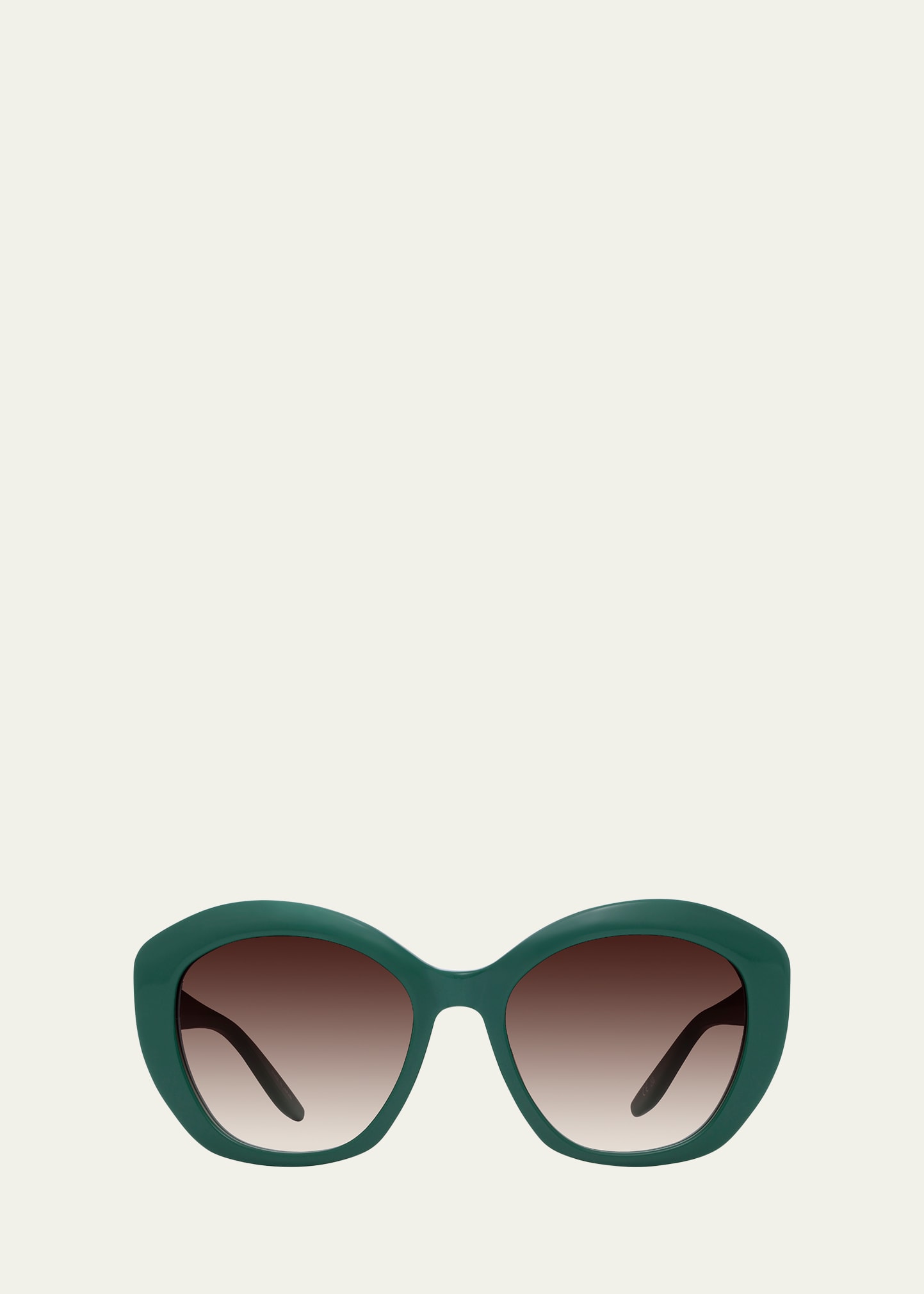 Barton Perreira Galilea Zyl Round Sunglasses In Green