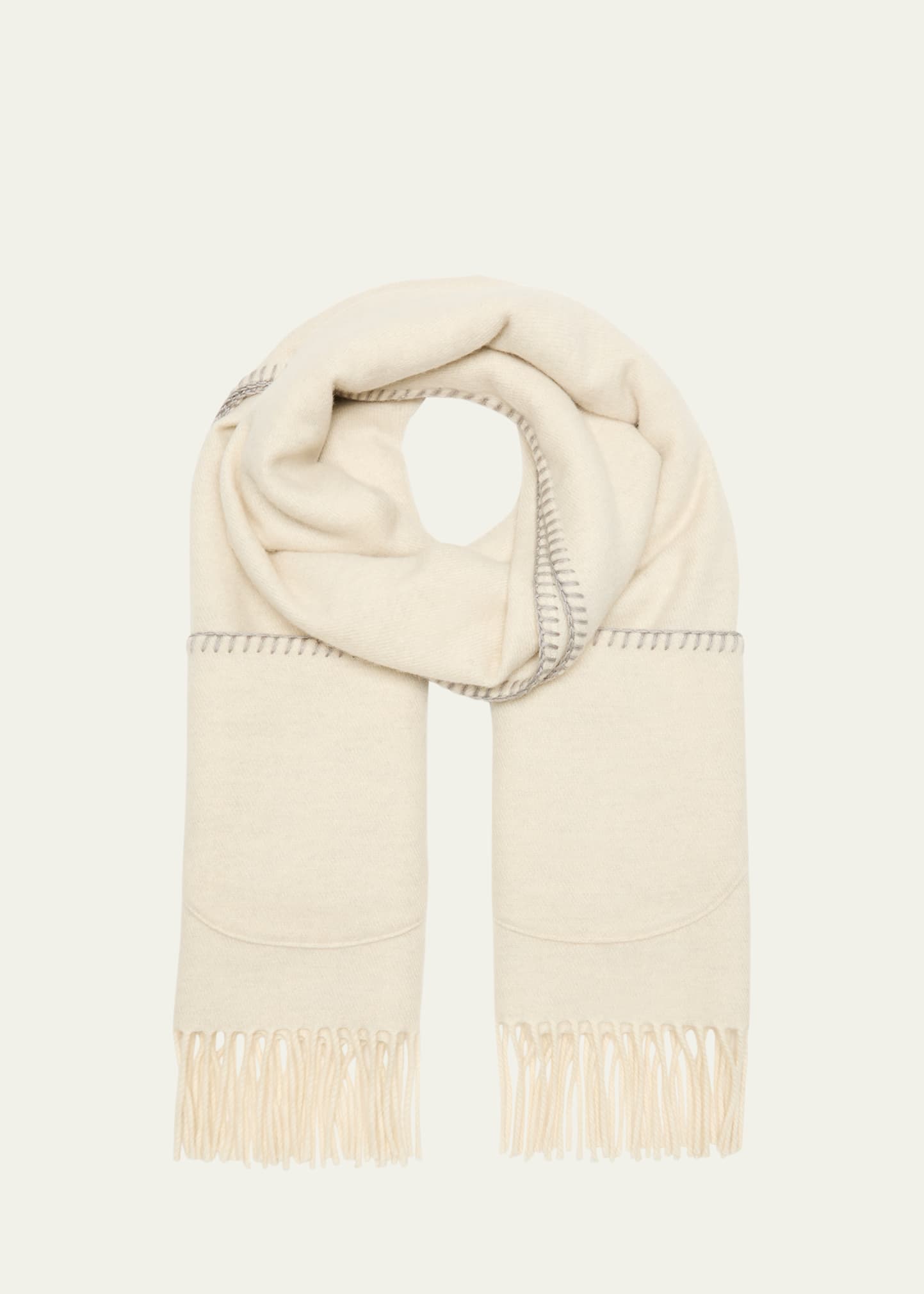Tiny Reversible Silk & Cashmere Scarf