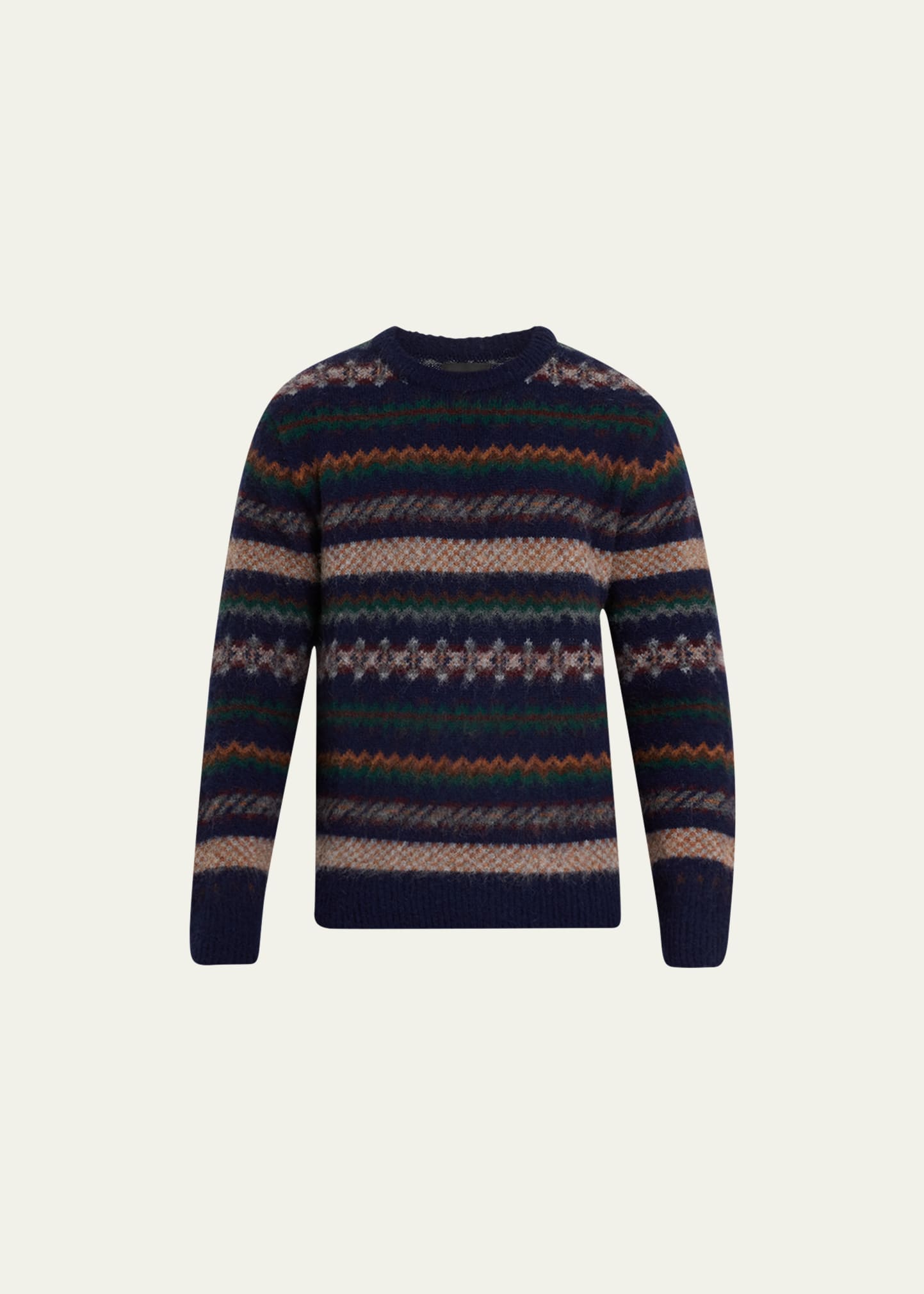 Howlin' Men's Fair Isle Wool Sweater In Navy