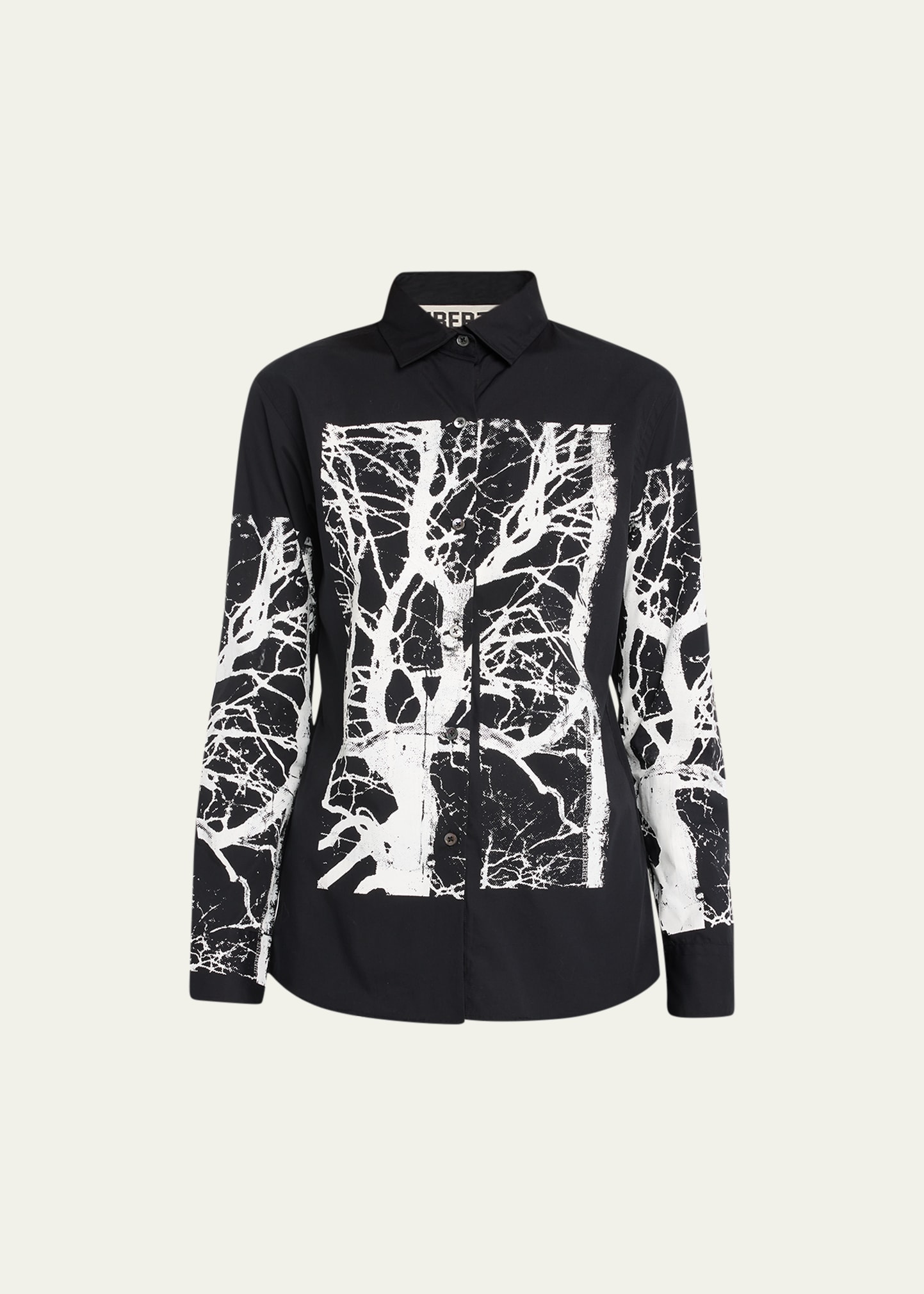 Libertine Midnight Forest Printed New Classic Shirt In Black