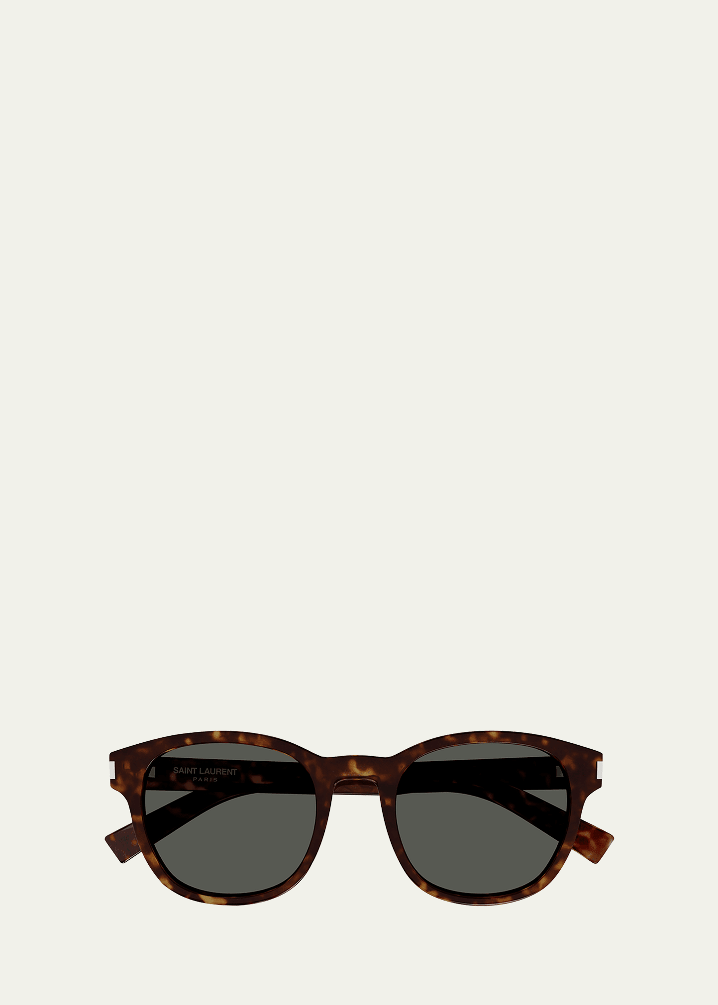 Saint Laurent Men's Sl 620 Acetate Round Sunglasses In 002 Havana