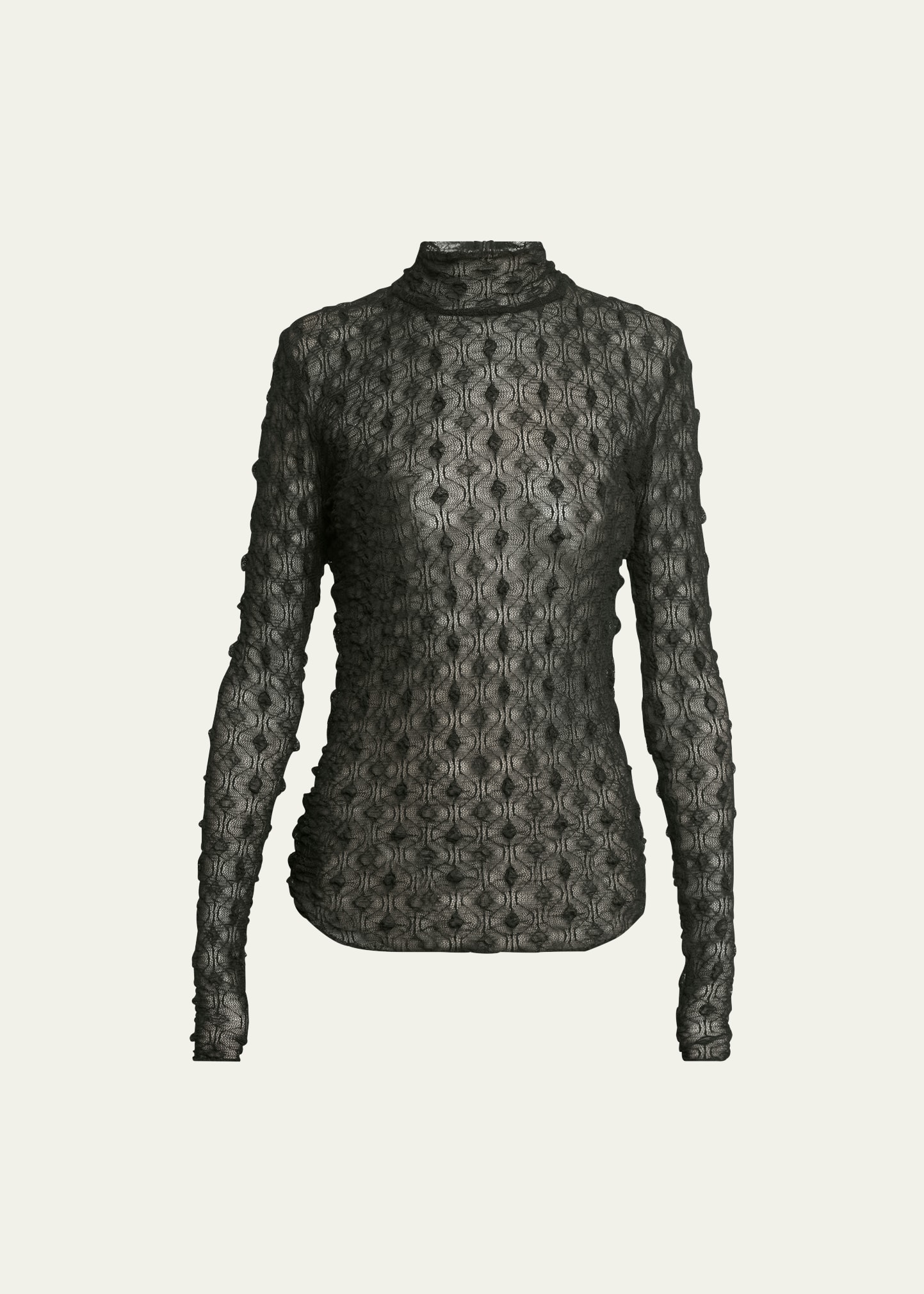 Isabel Marant Toxani Stretch Lace Top In Black