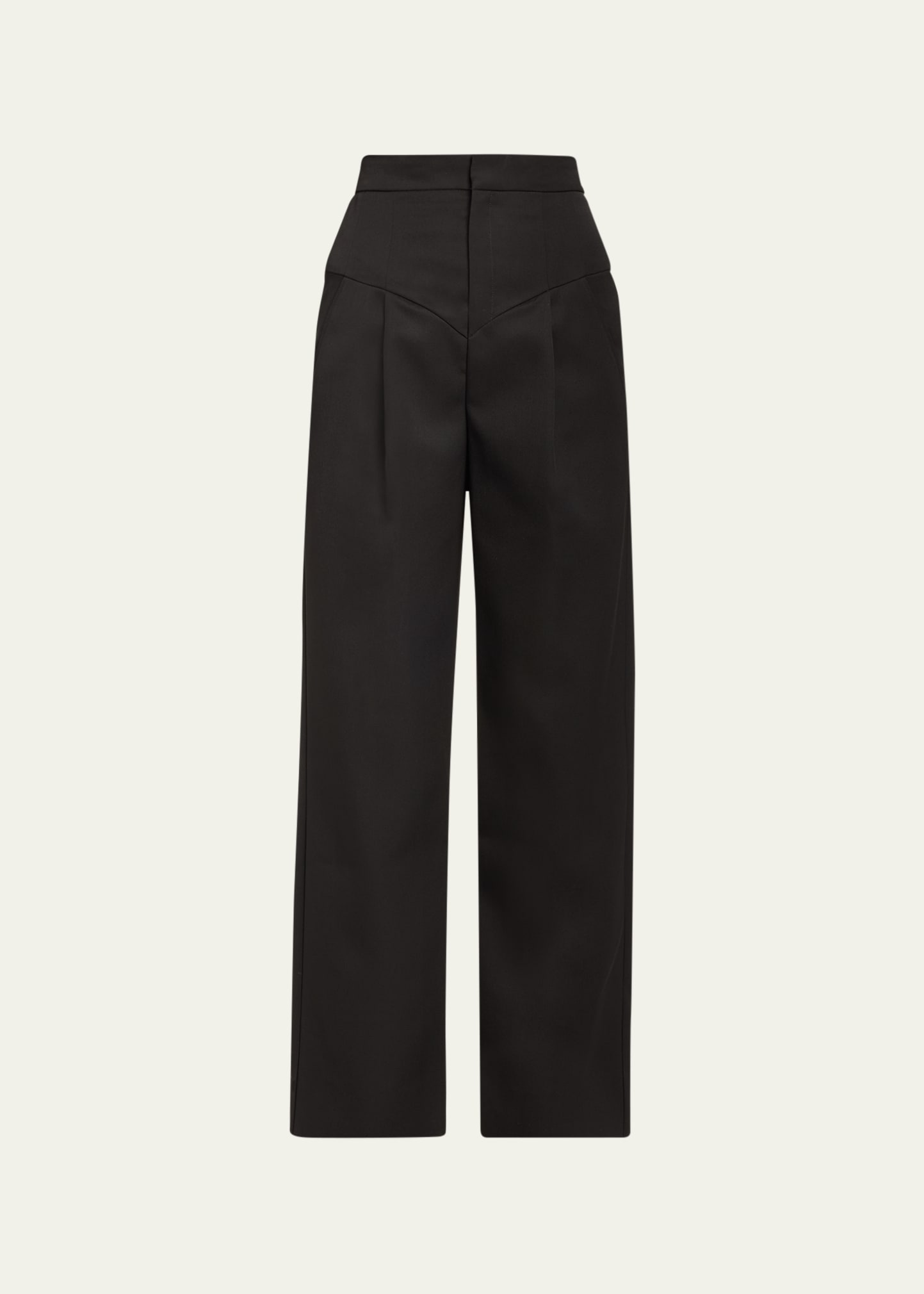 Isabel Marant Staya Wool Pants In Black