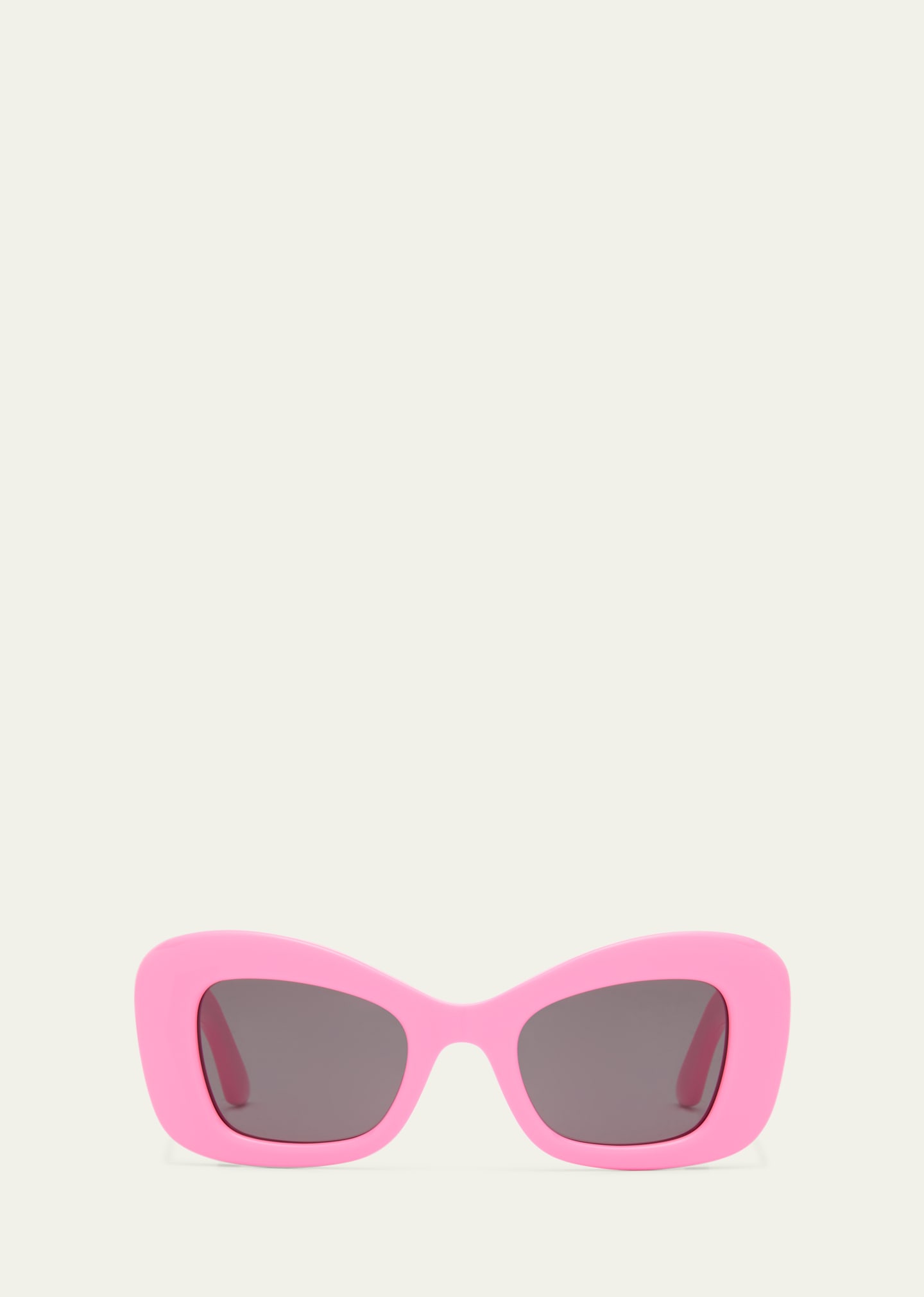 Chunky Logo Acetate Cat-Eye Sunglasses