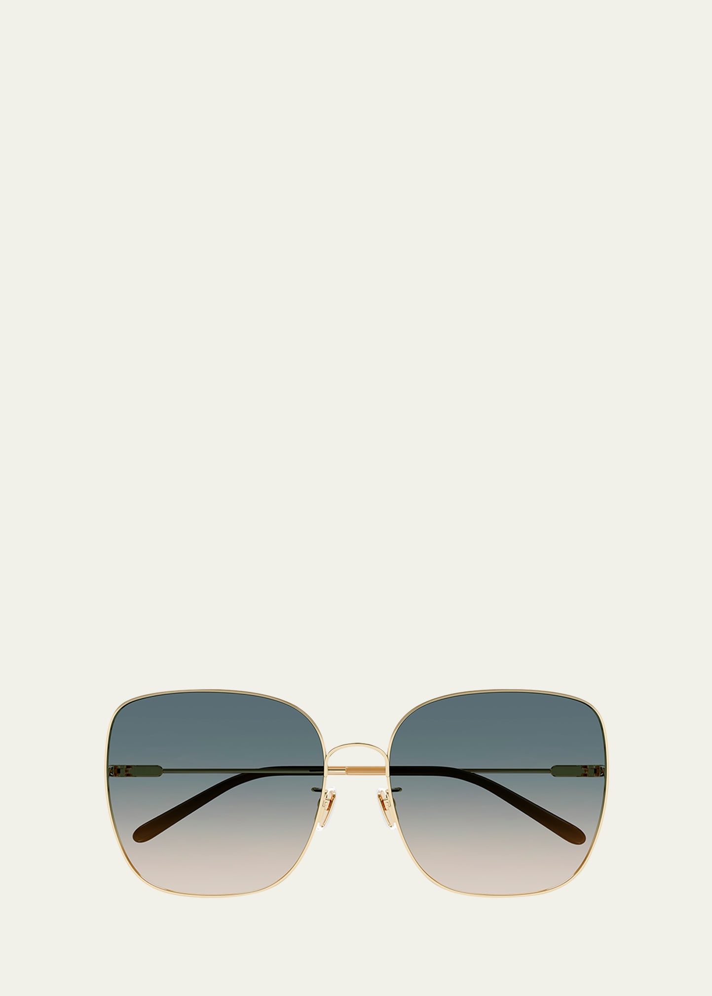 Gradient Round Metal Sunglasses