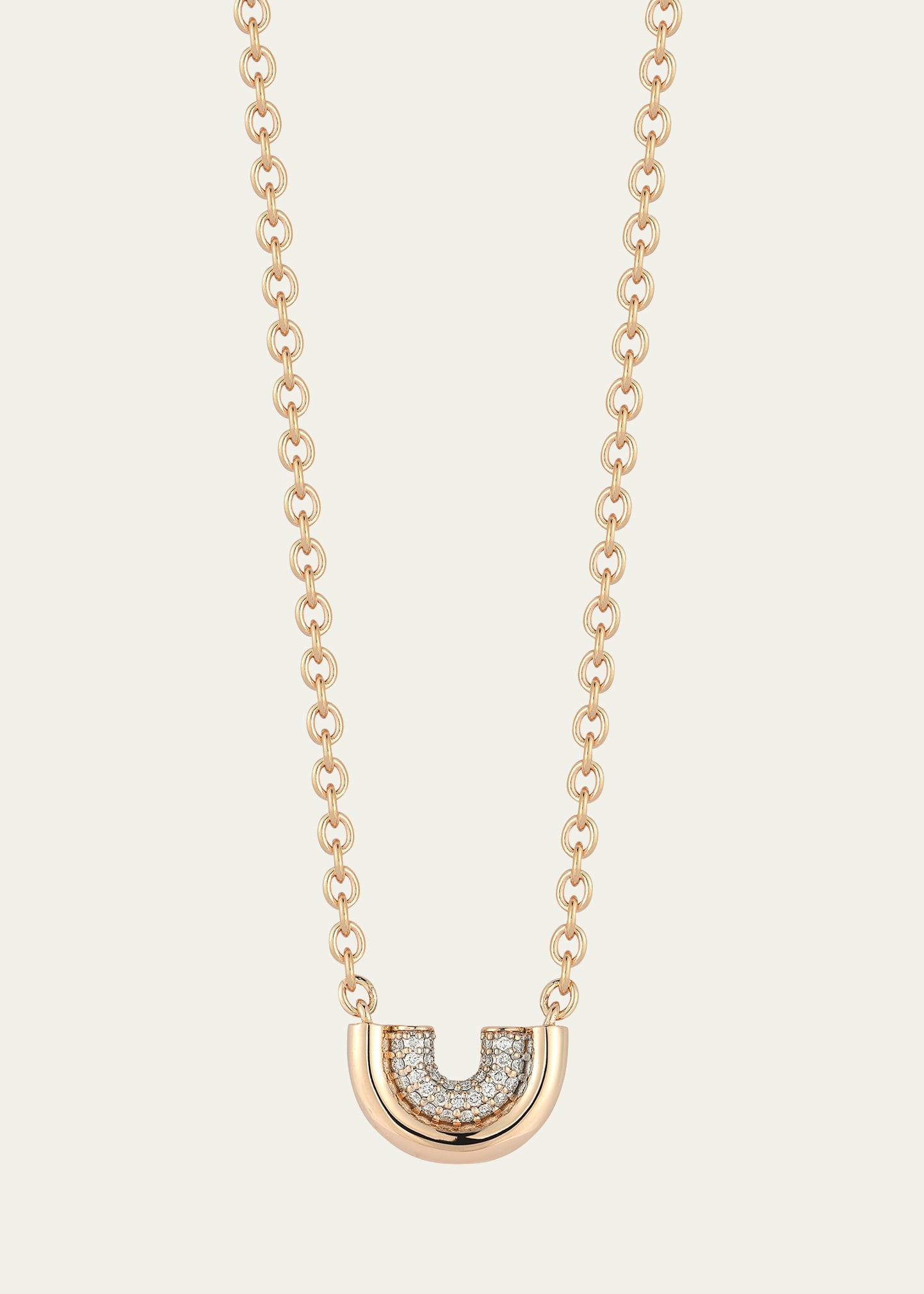 Shop Walters Faith Thoby 18k Rose Gold Diamond Small Tubular Necklace