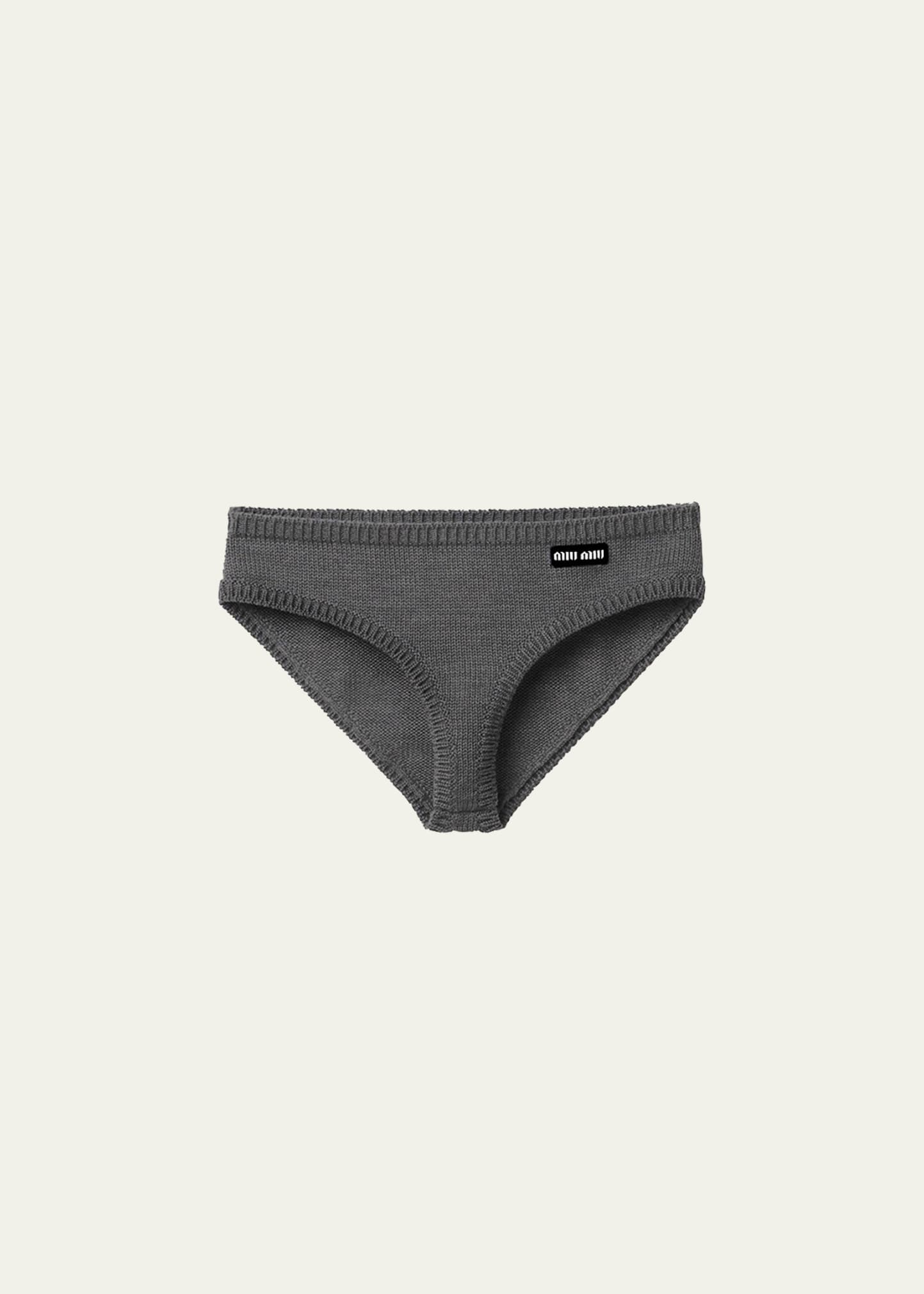 Intarsia Logo Cashmere Briefs