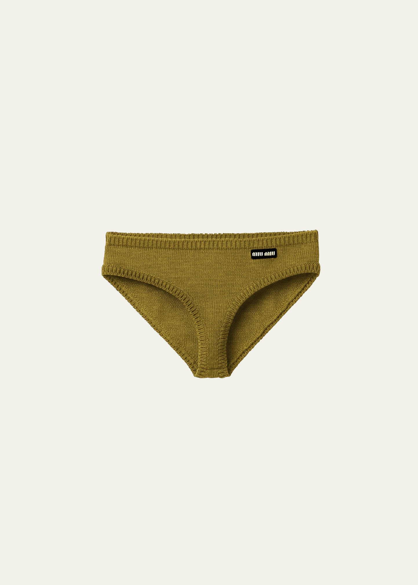 Miu Miu logo-waistband Seamless Briefs - Farfetch