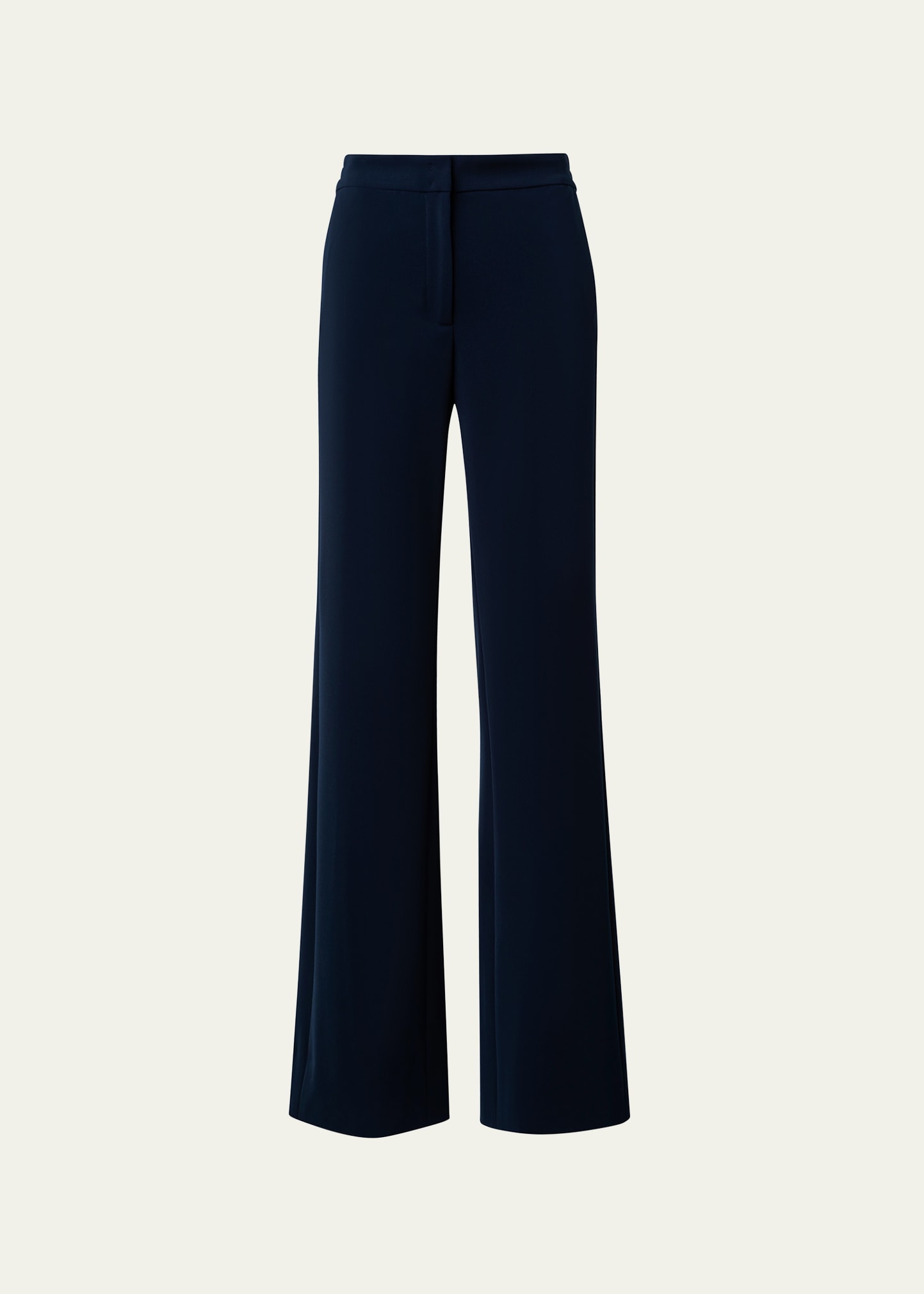 Akris Punto Marla Lightweight Crepe Trousers In Navy