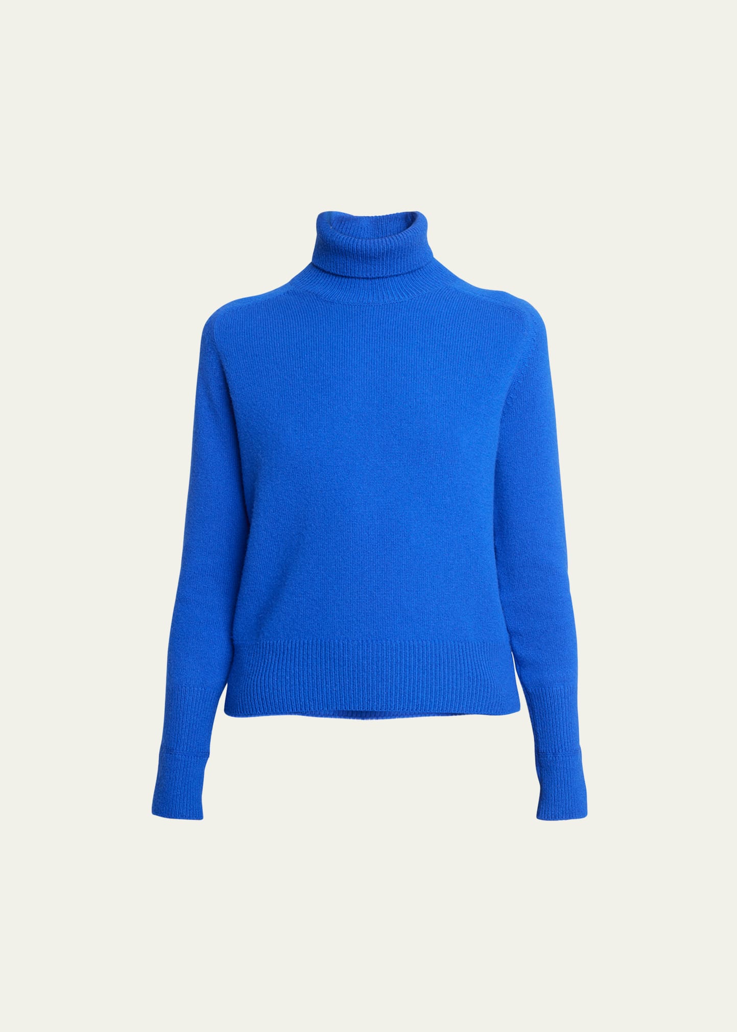 Victoria Beckham Knit Wool Turtleneck Sweater In Sapphire Blue