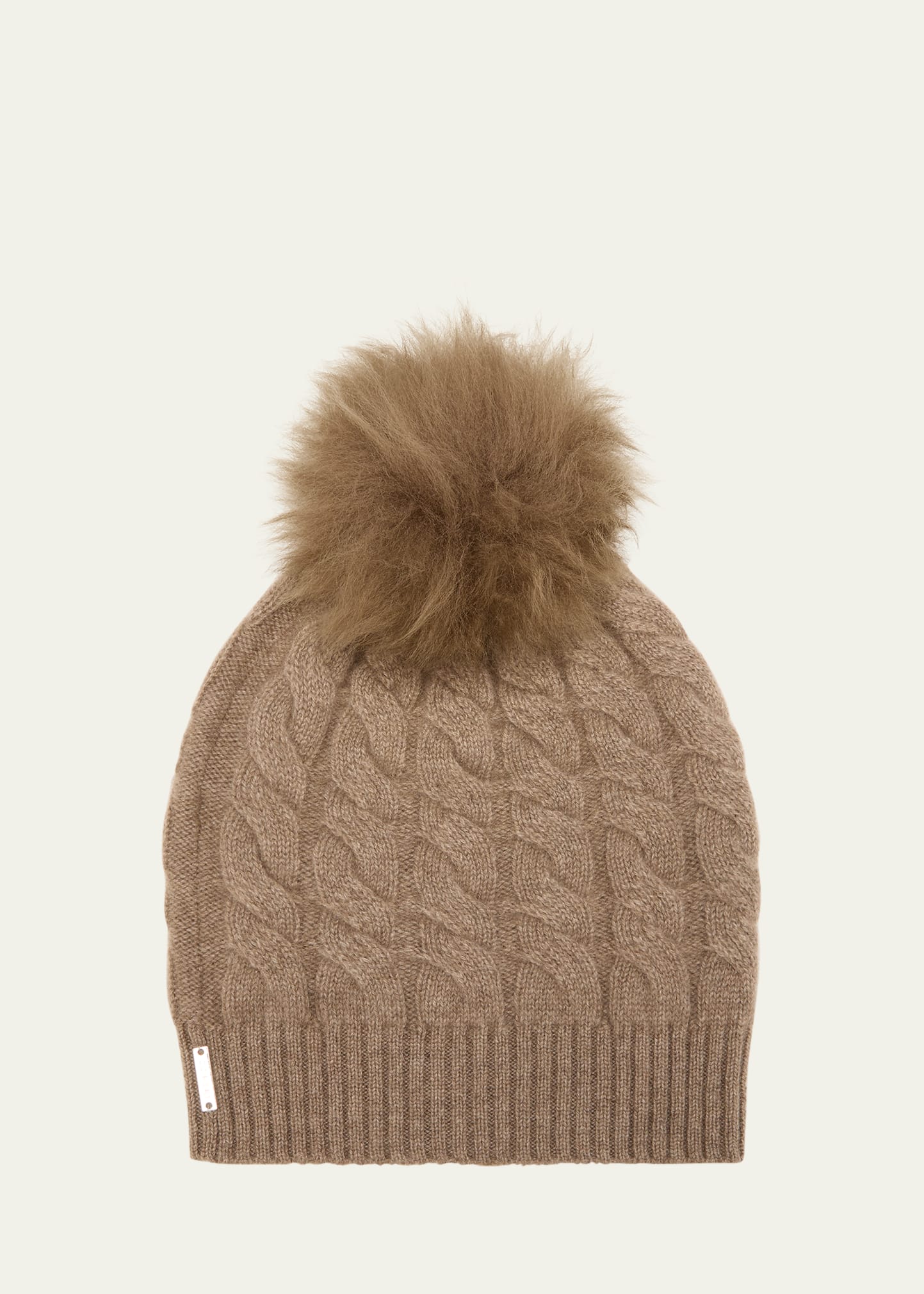 GORSKI CASHMERE KNIT TOSCANA LAMB POM BEANIE