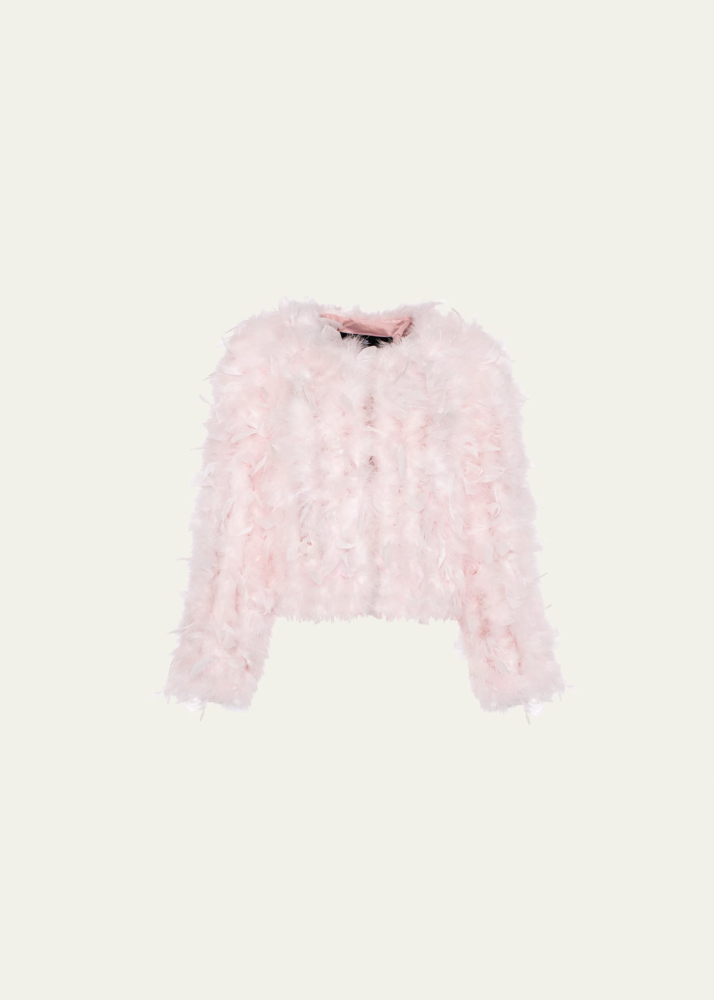 Cropped Feather Jacket