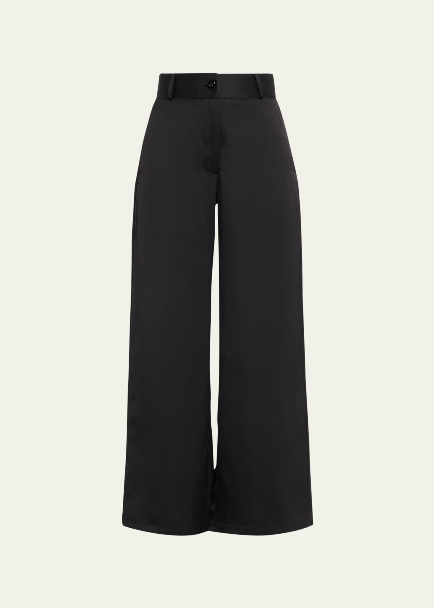 Shop Jil Sander Wide Leg Fit 2 Trousers In Black