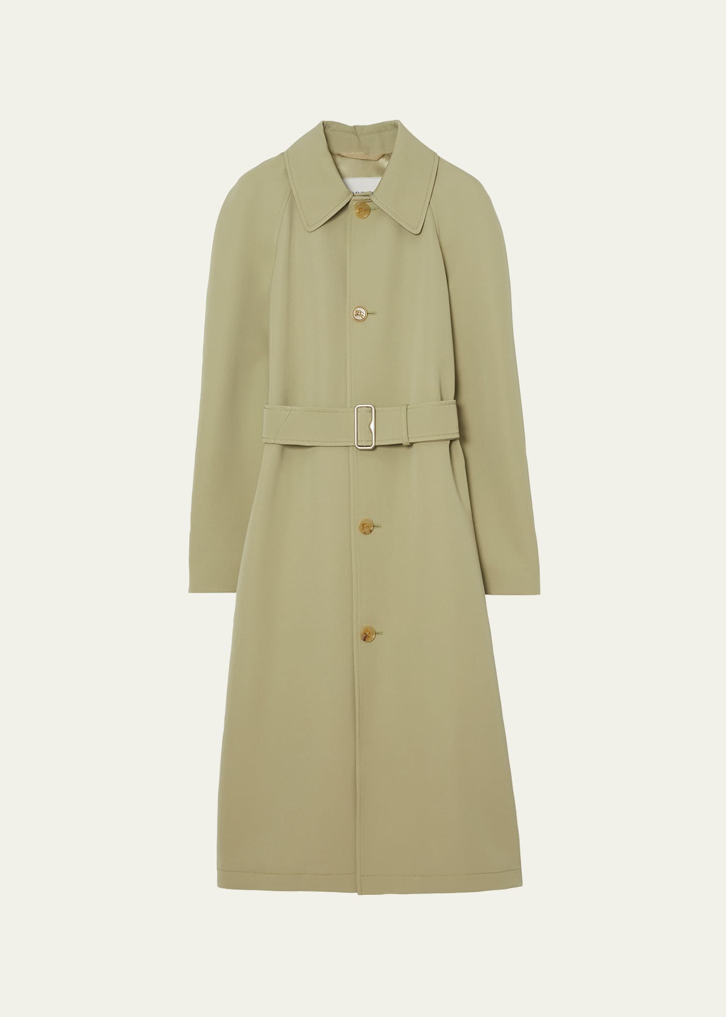 Burberry Wool Coat In Hunter