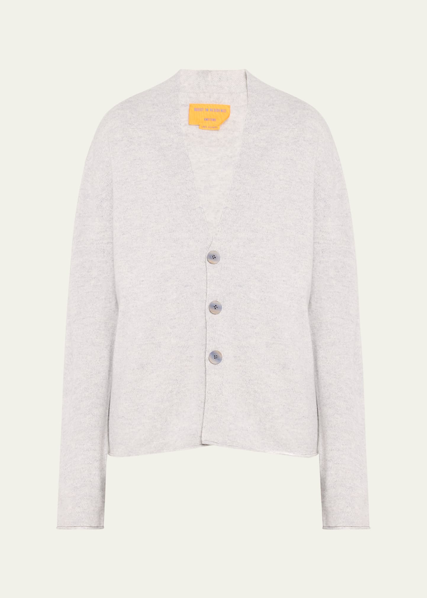Guest In Residence Everywear Cashmere Knit Cardigan In Stone