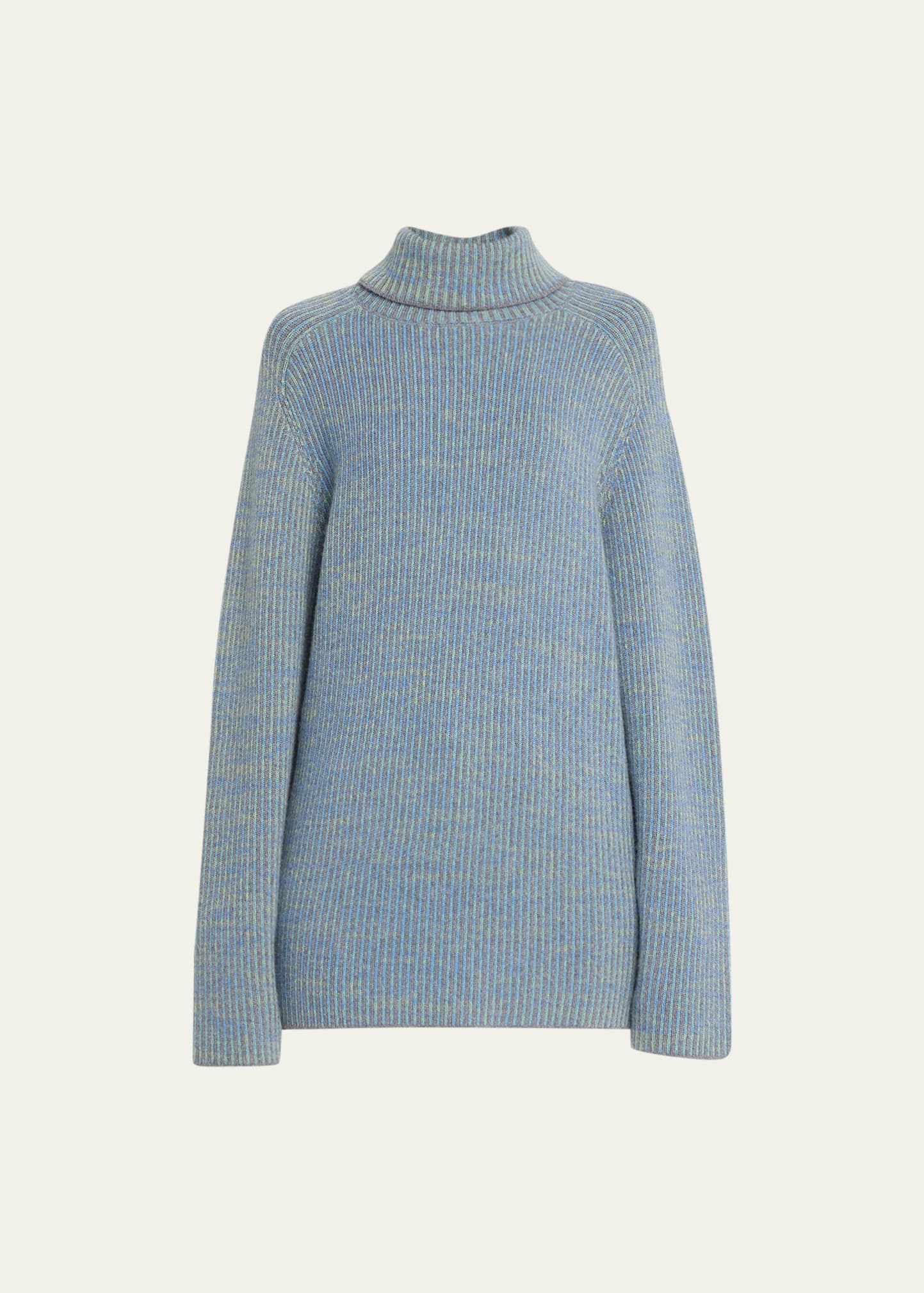 GUEST IN RESIDENCE SPACE-DYED CASHMERE TURTLENECK SWEATER