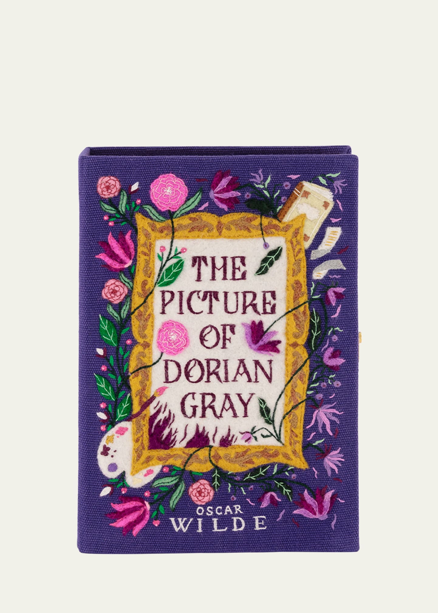 Olympia Le-tan The Picture Of Dorian Gray By Oscar Wilde Book Clutch Bag In Aster