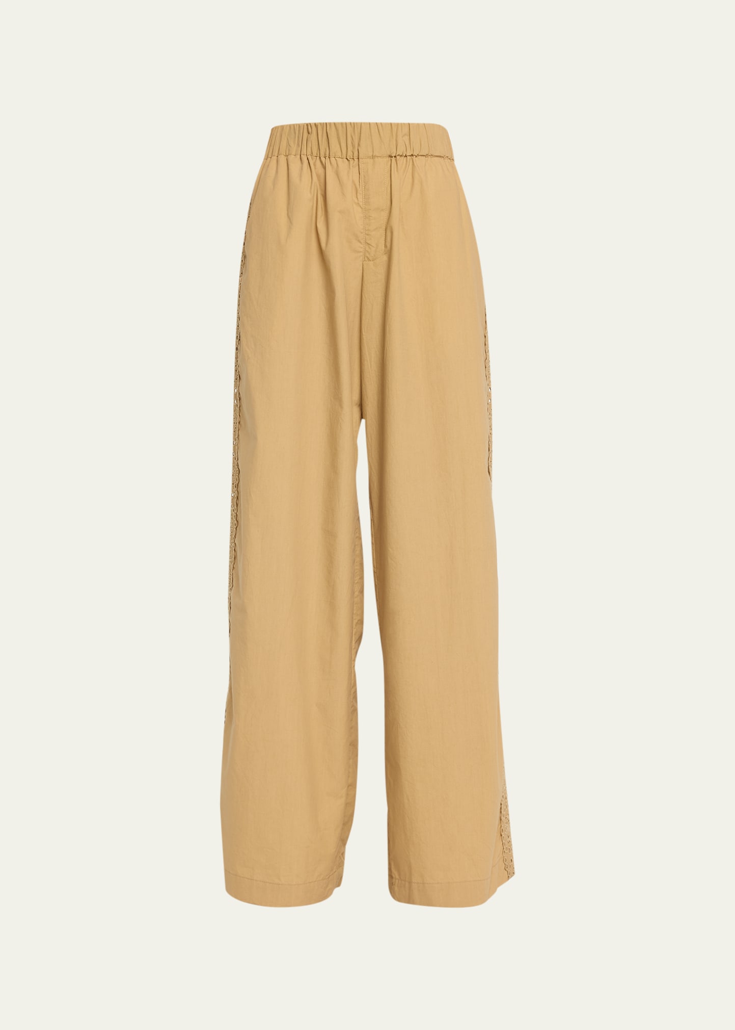 Sea Maeve Eyelet Track Pants In Chino