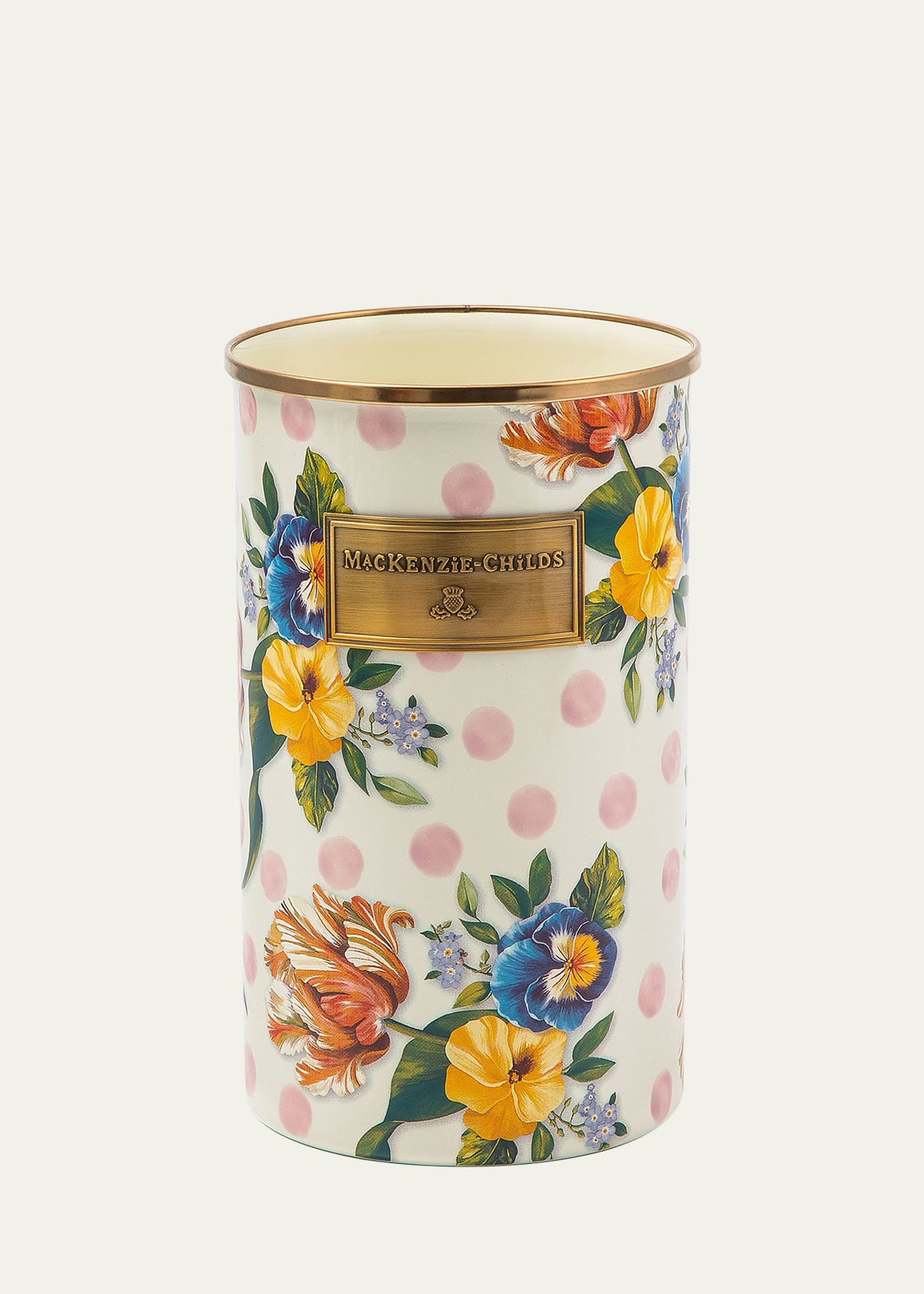 Mackenzie-childs Wildflowers Enamel Utensil Holder In Multi