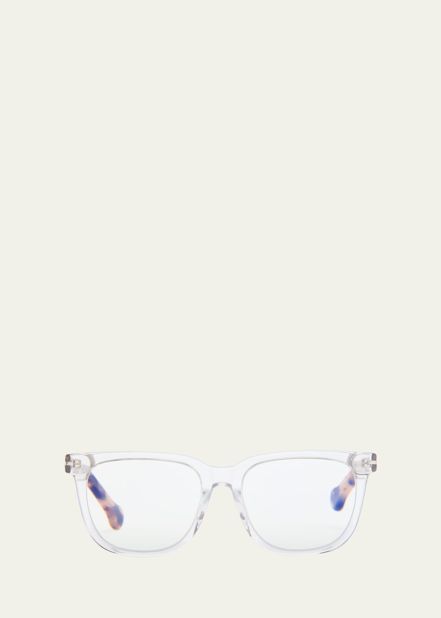 Blue Blocking Two-Tone Acetate Rectangle Readers, +1