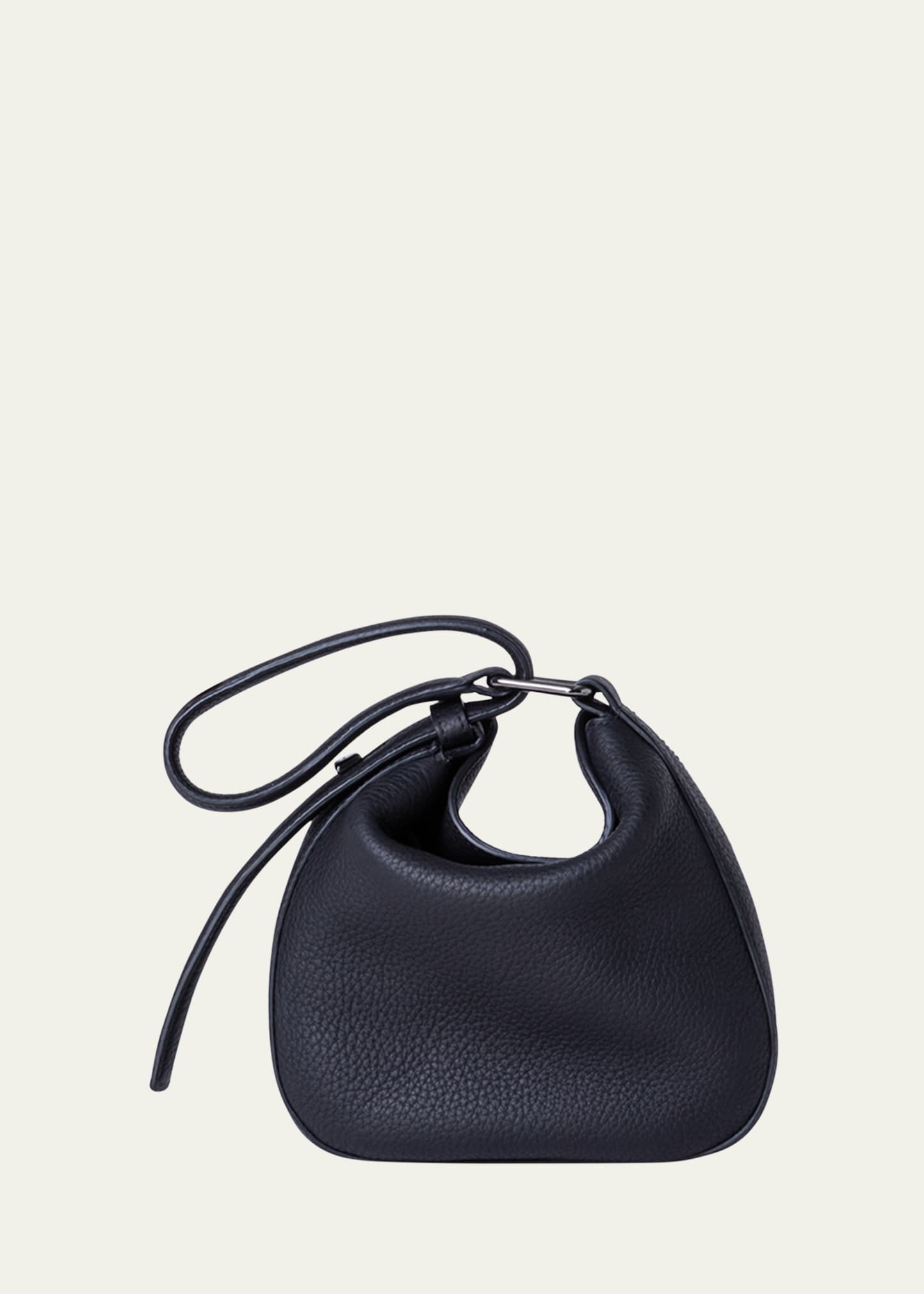 Anna Mini Leather Hobo Bag