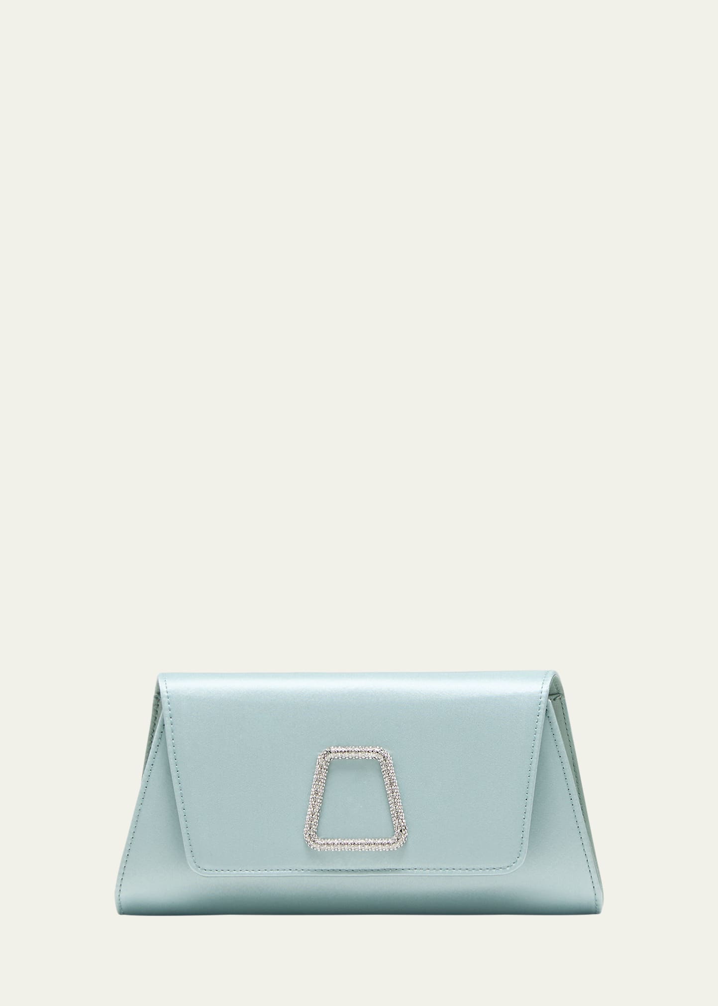 Akris Anouk Mini Crystal Satin Clutch Bag In 172 Vespa