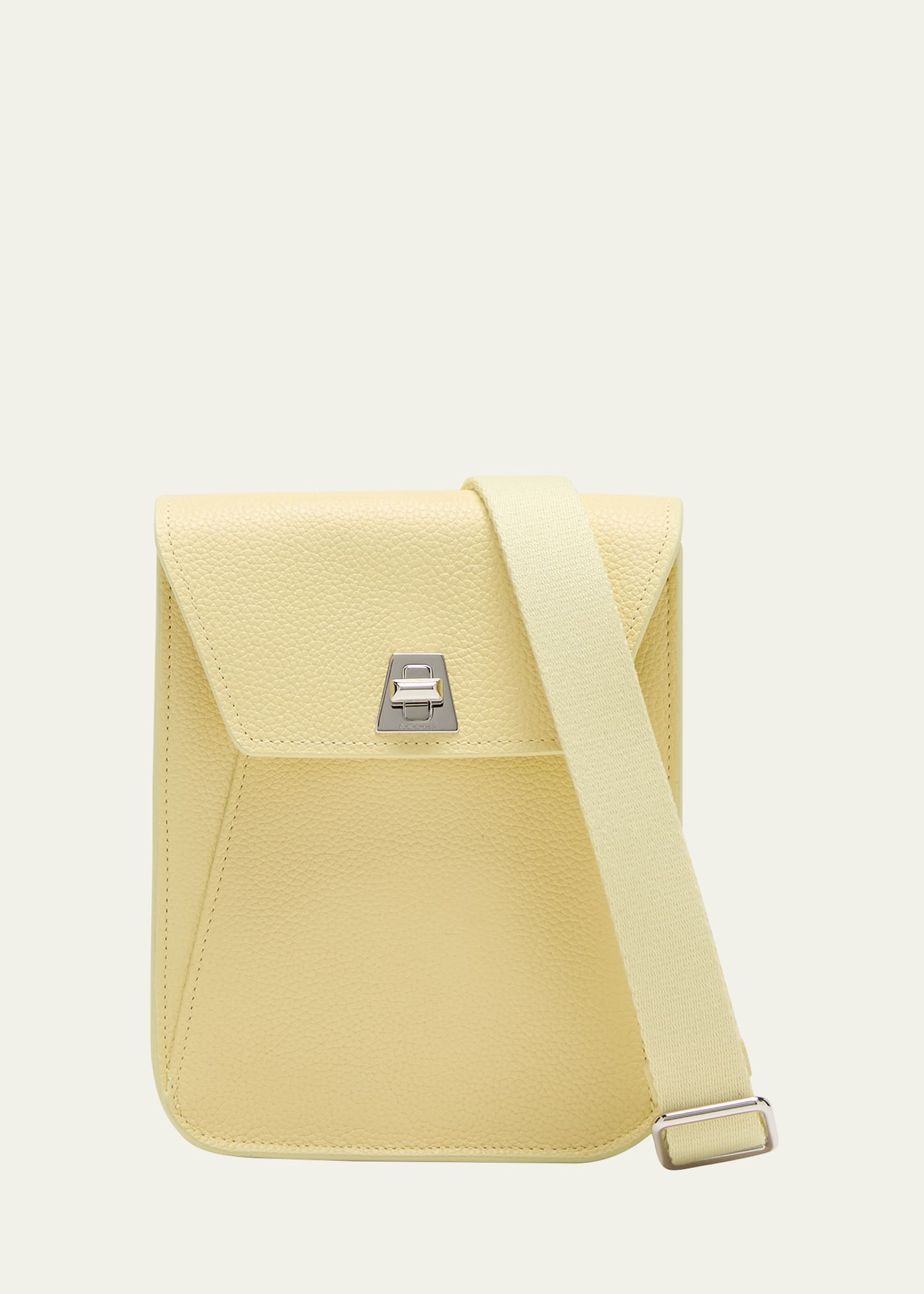 Akris Anouk Mini Leather Messenger Bag In Flash