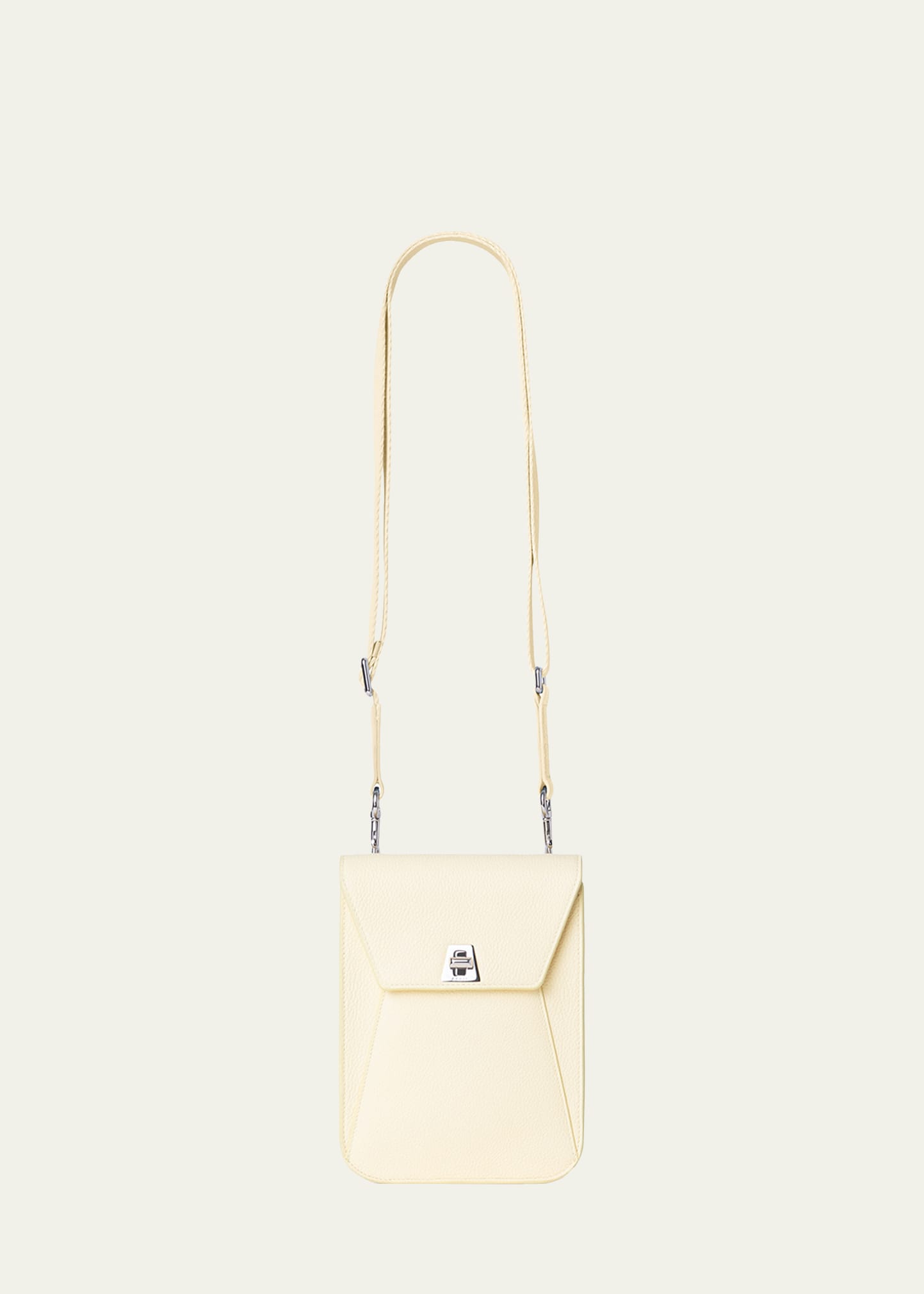 Akris Anouk Mini Leather Messenger Bag In 120 Flash