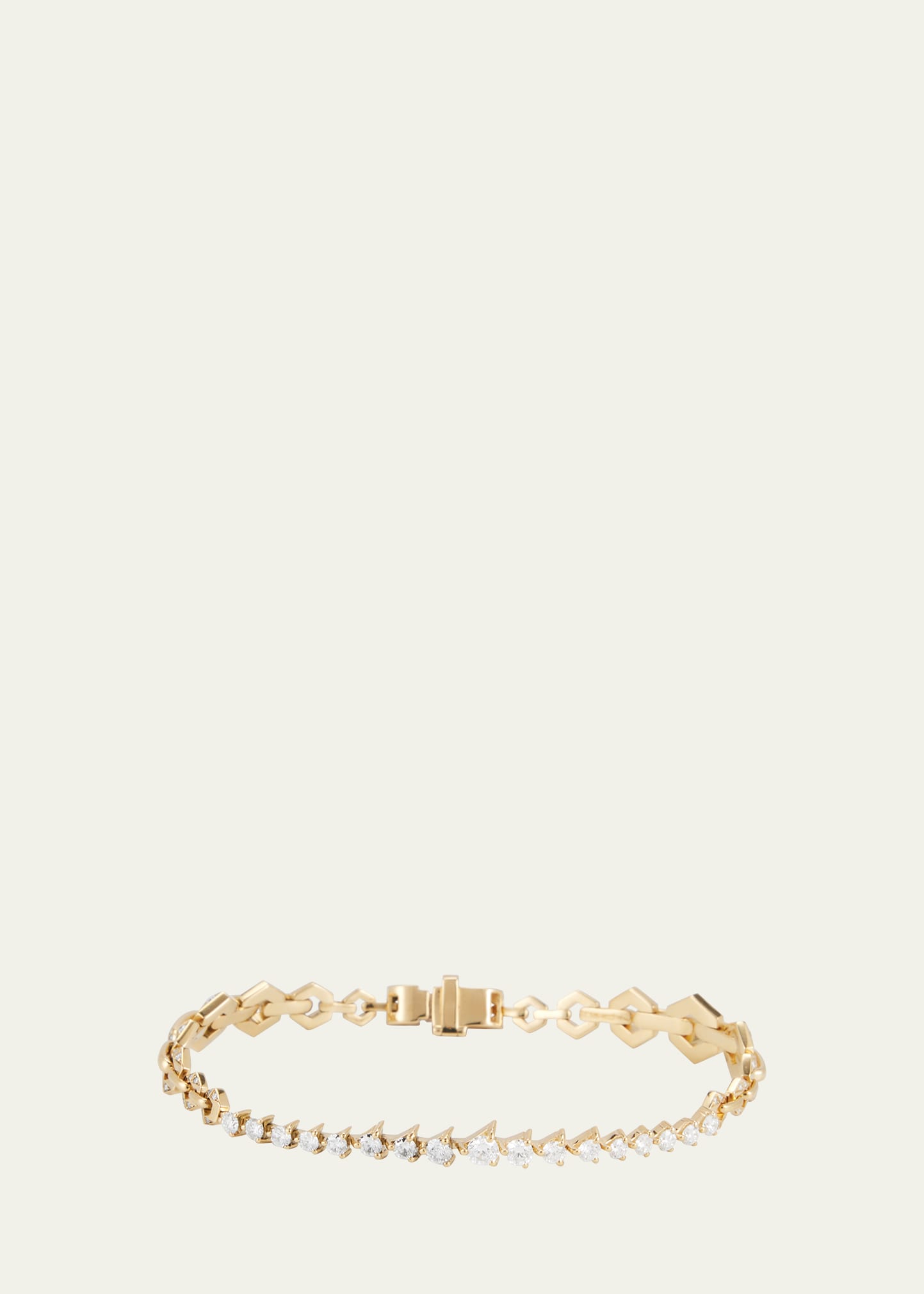 18k Yellow Gold Diamond Flow Bond Bracelet