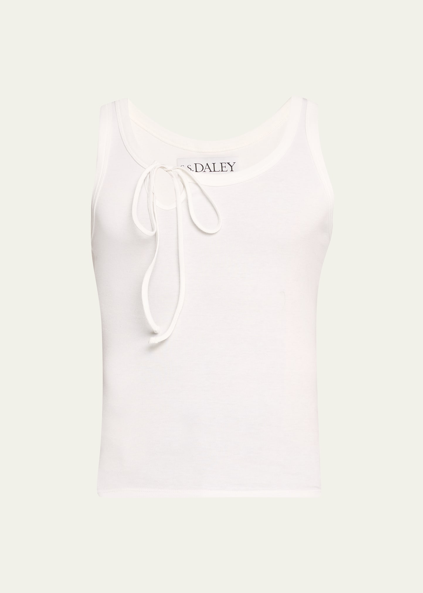 S.S. DALEY Men's Solid Jersey Keyhole Tank Top