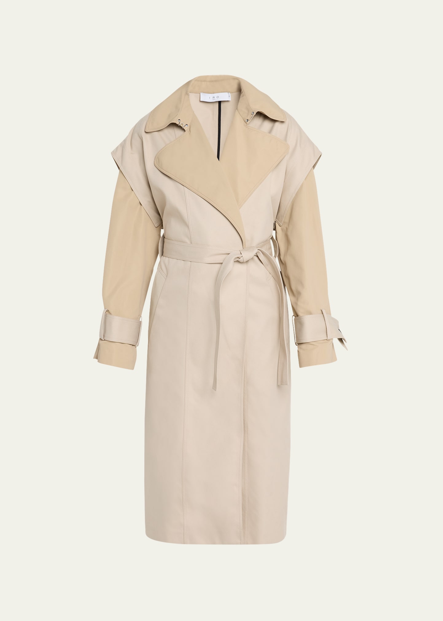 Shop Iro Ruiz Contrast Trench Coat In Beige