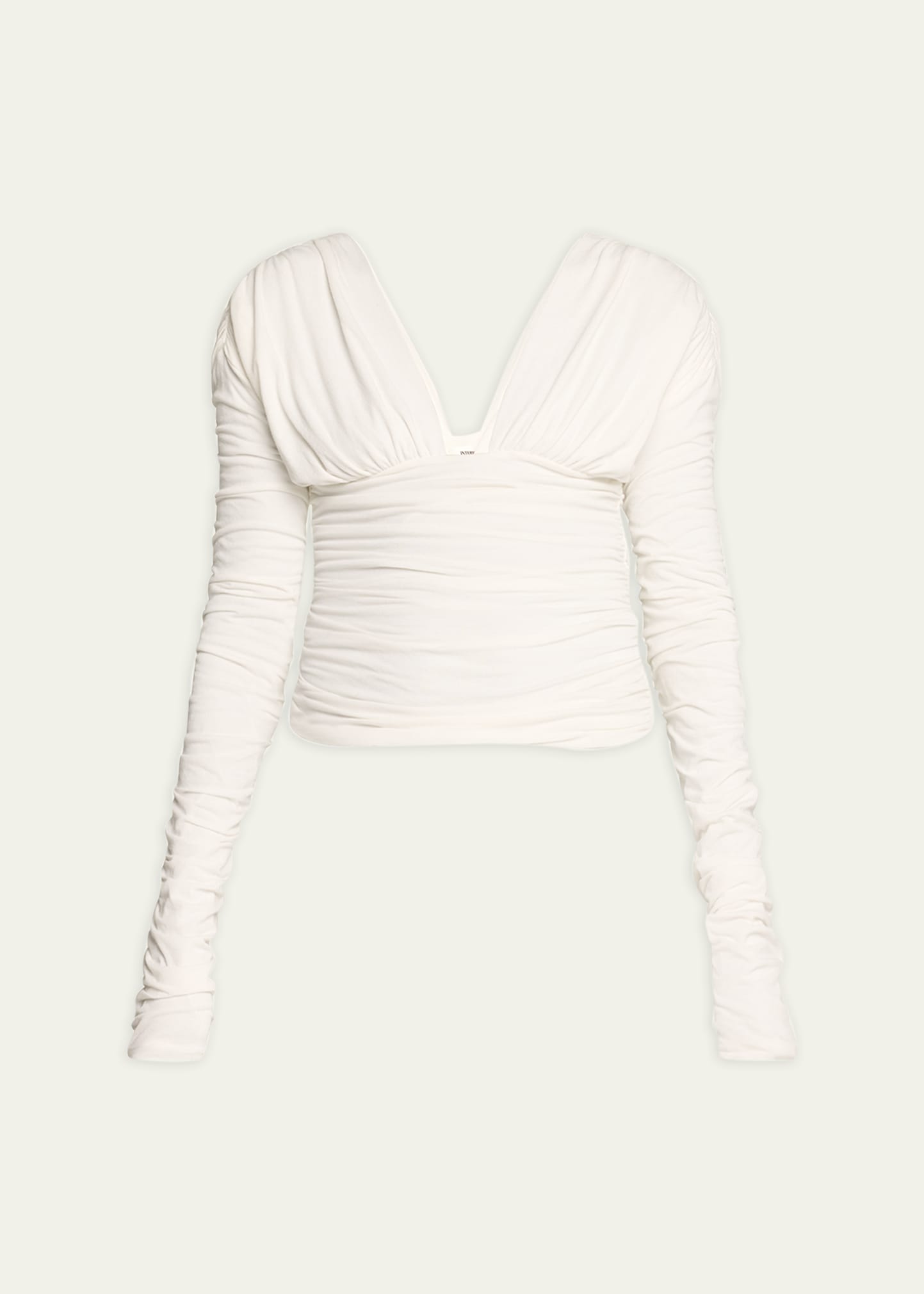 Shop Interior The Vera Ruched Top In White