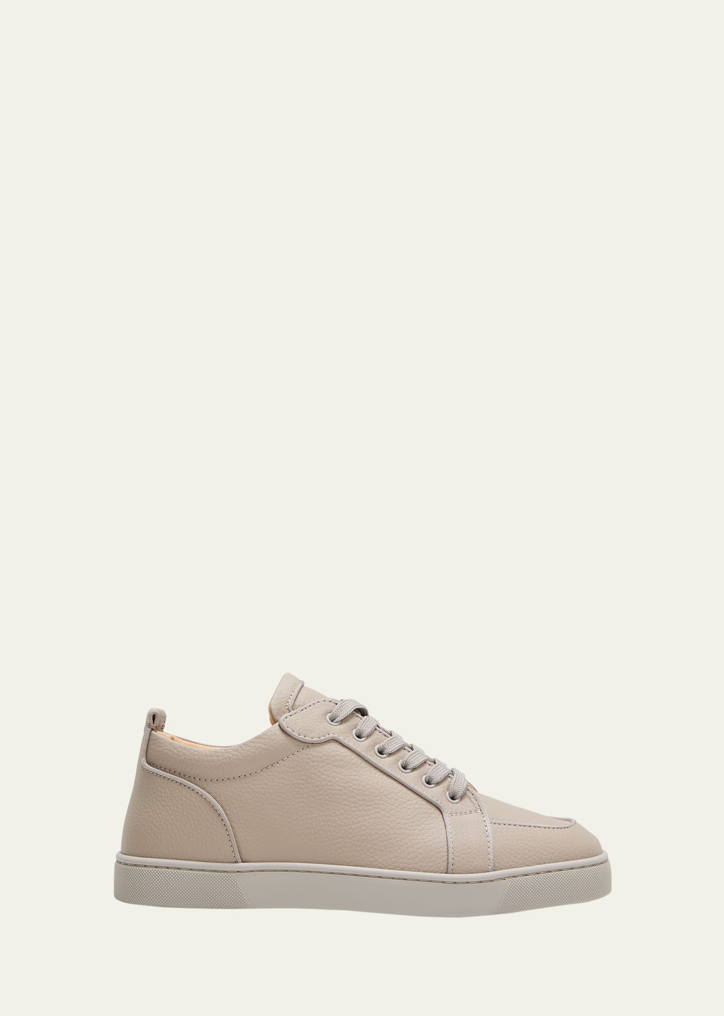 Shop Christian Louboutin Men's Rantulow Orlato Leather Low-top Sneakers In Goose