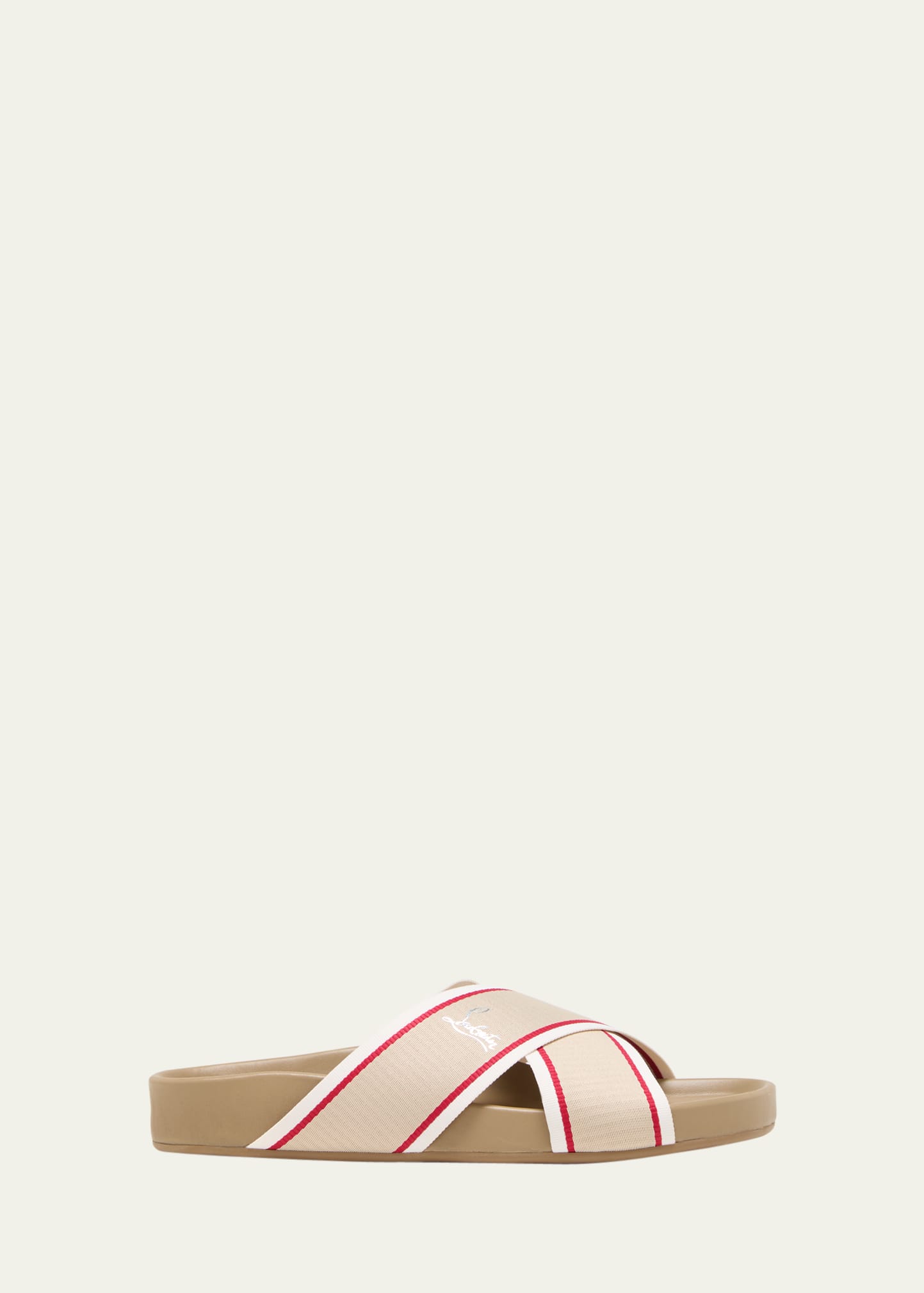 Christian louboutin hot sale slide sandals