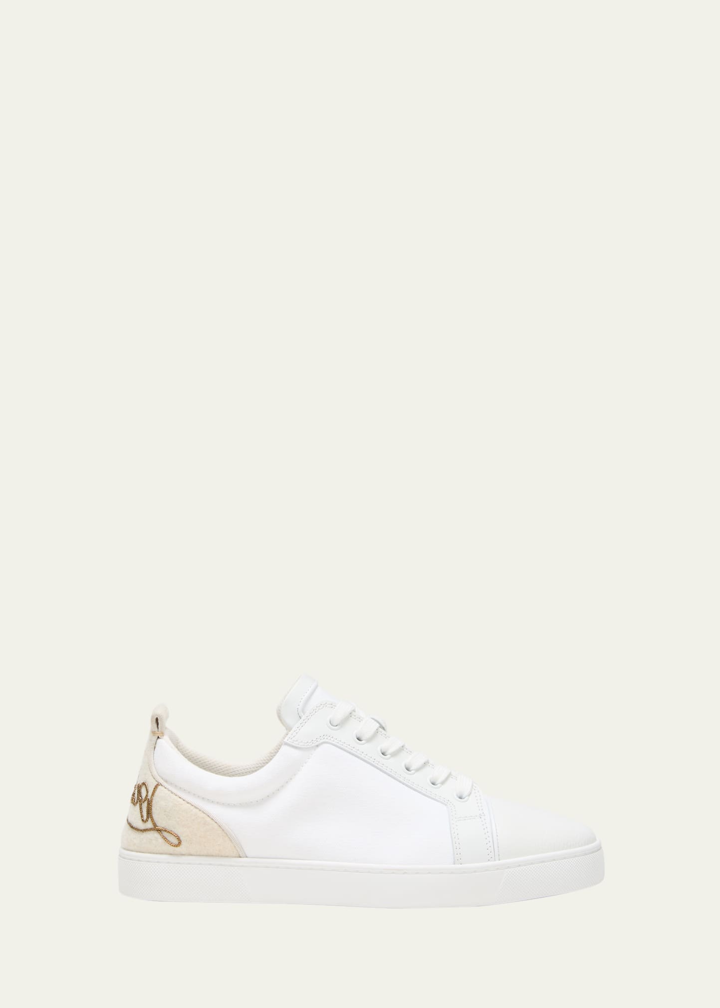 Christian Louboutin Fun Louis Junior Leather Sneakers In Version Multi
