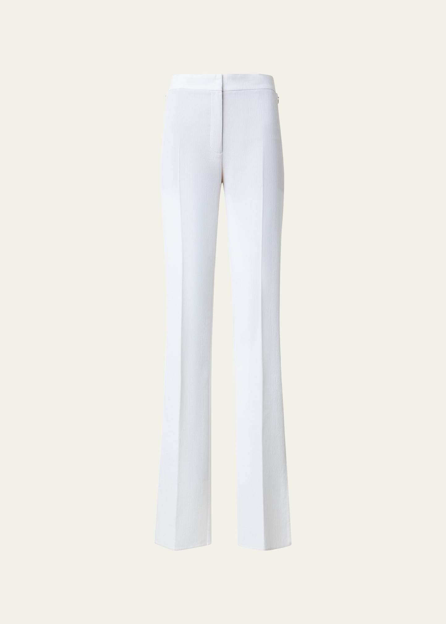 Shop Akris Carl Structured Silk-blend Trousers In Ecru