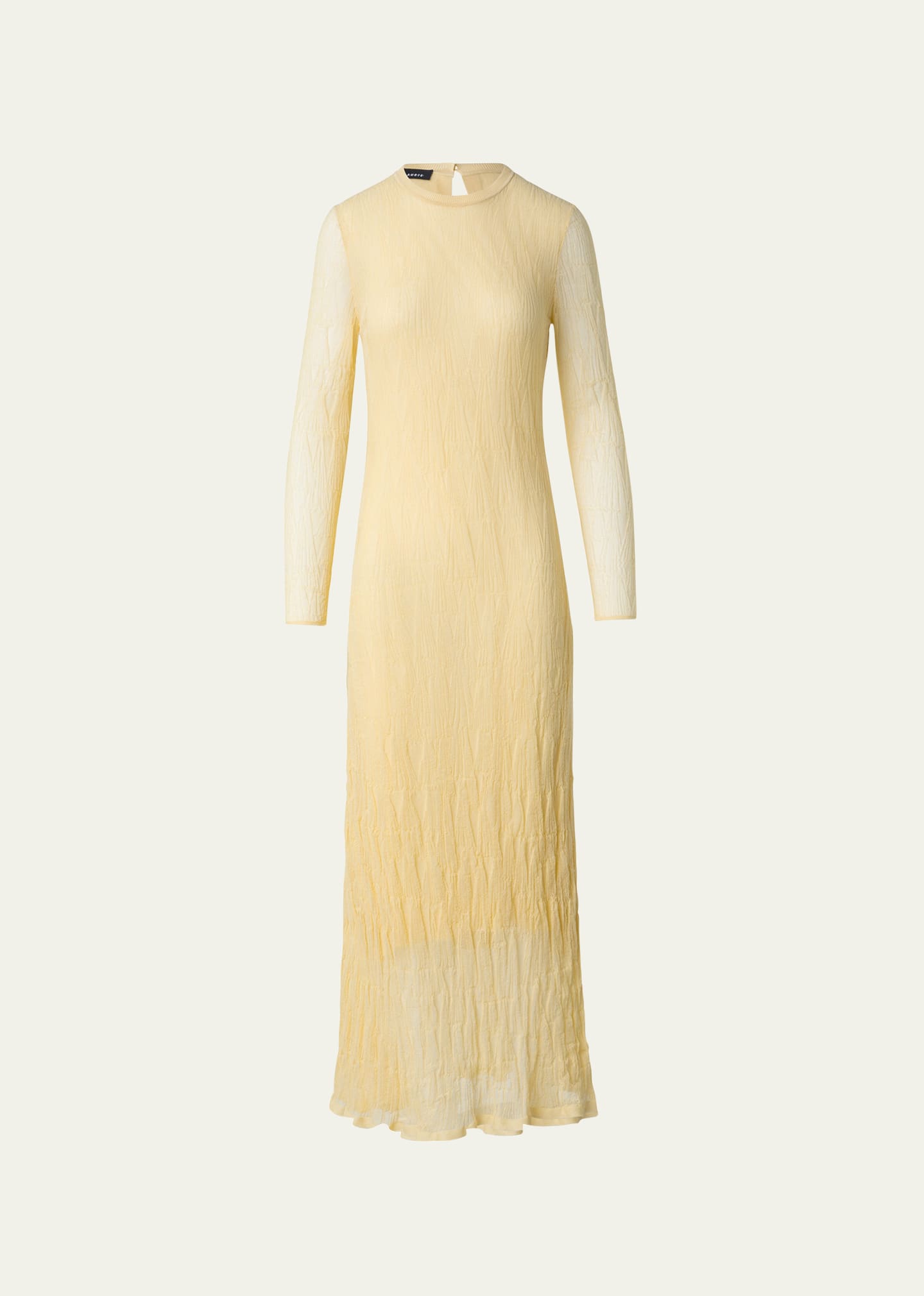 Akris Asagao Jacquard Knit Midi Dress In Primrose