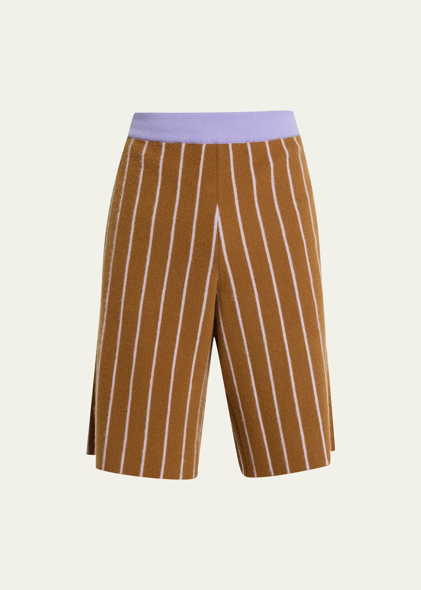 Men's Brushed Cashmere Pinstripe Shorts