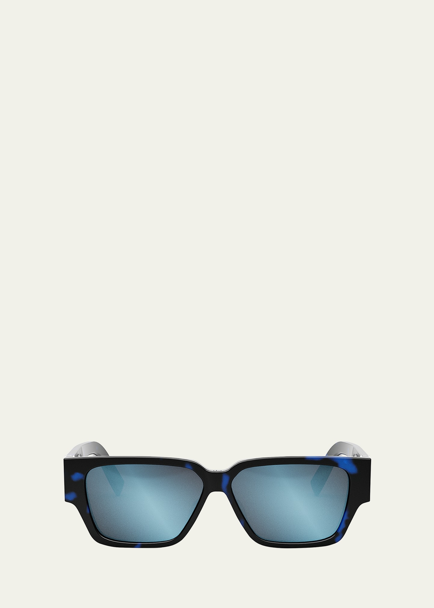 Dior Cd Diamond S5i 56mm Geometric Sunglasses In Coloured Havana