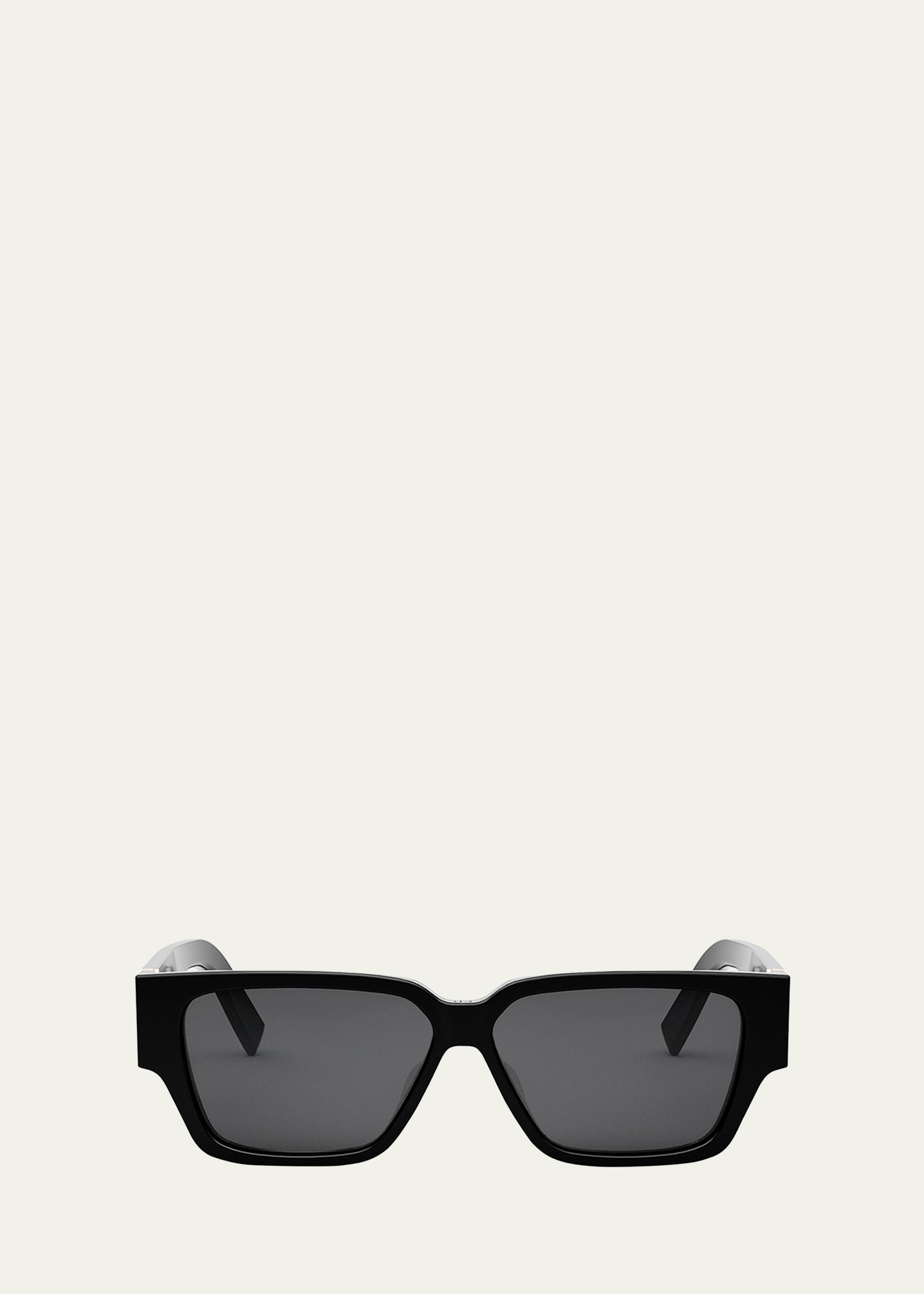 Shop Dior Cd Diamond S5i Sunglasses In Shiny Black / Sm