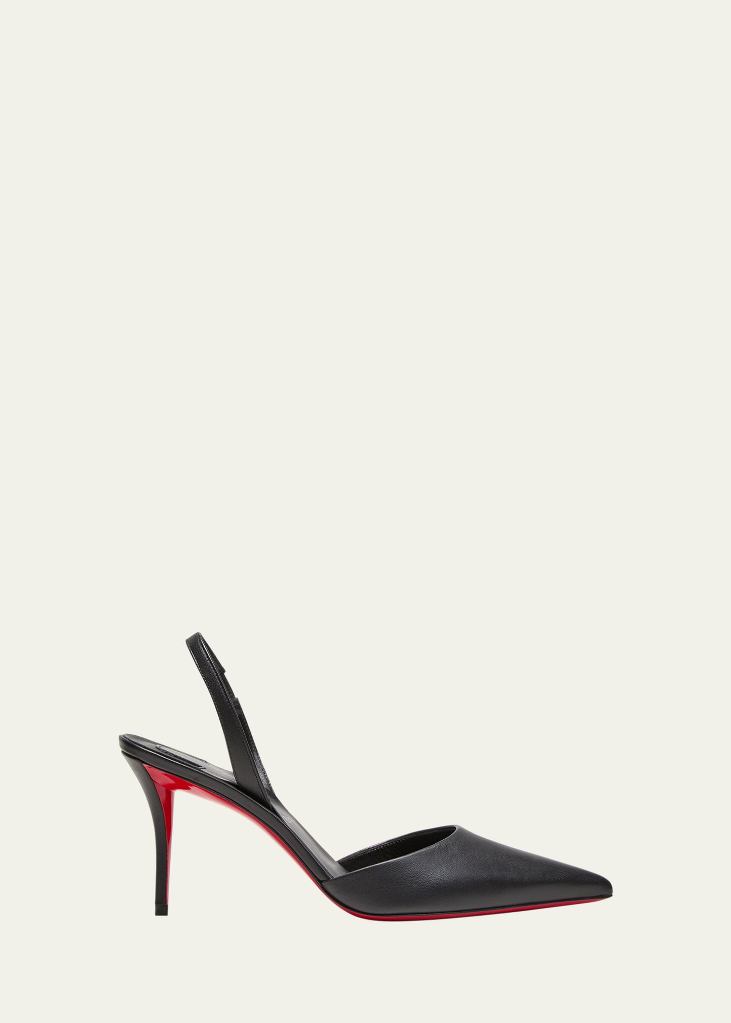 Apostropha Leather Slingback Red Sole Pumps