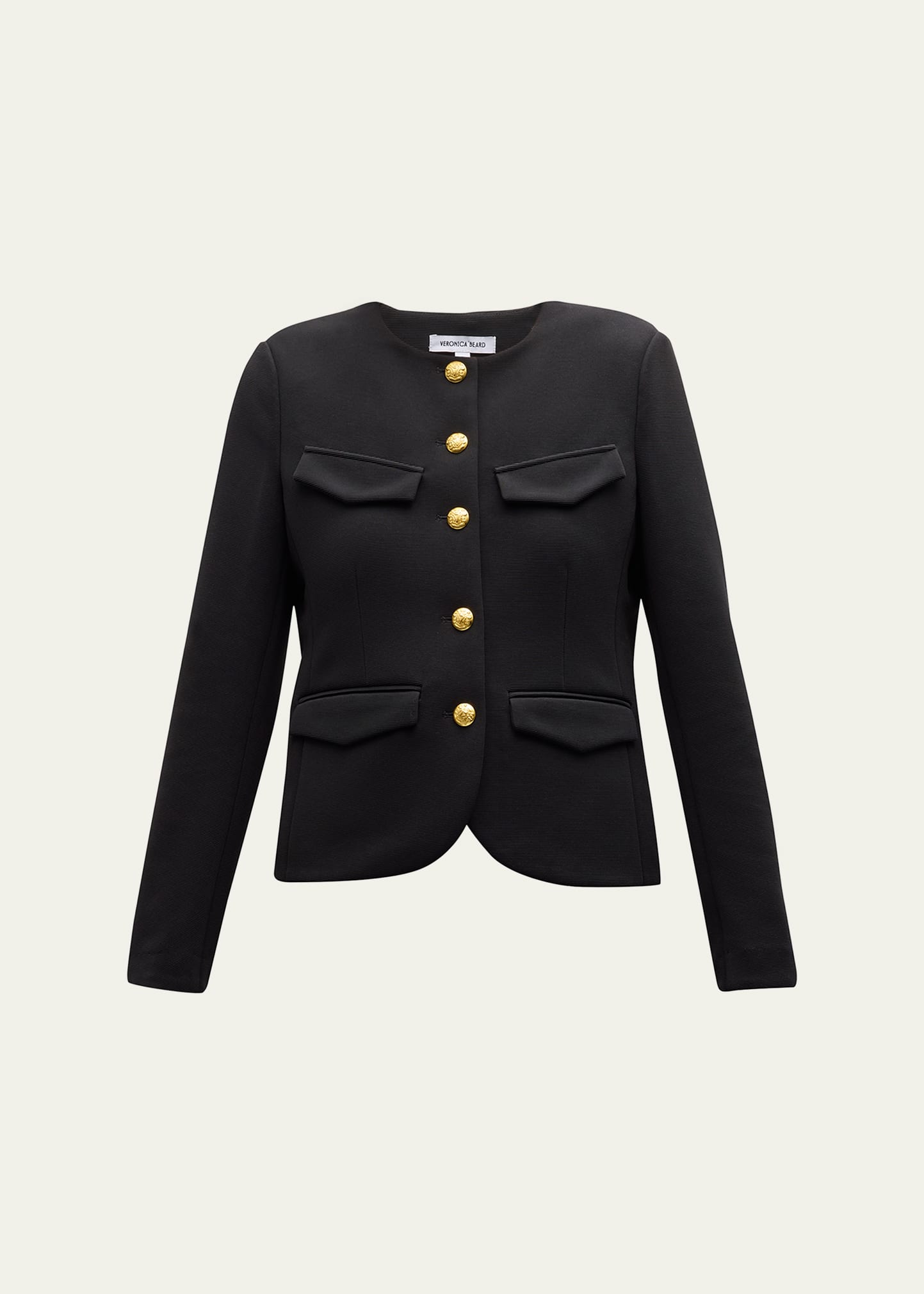 Shop Veronica Beard Kensington Tailored Knit Jacket In Black