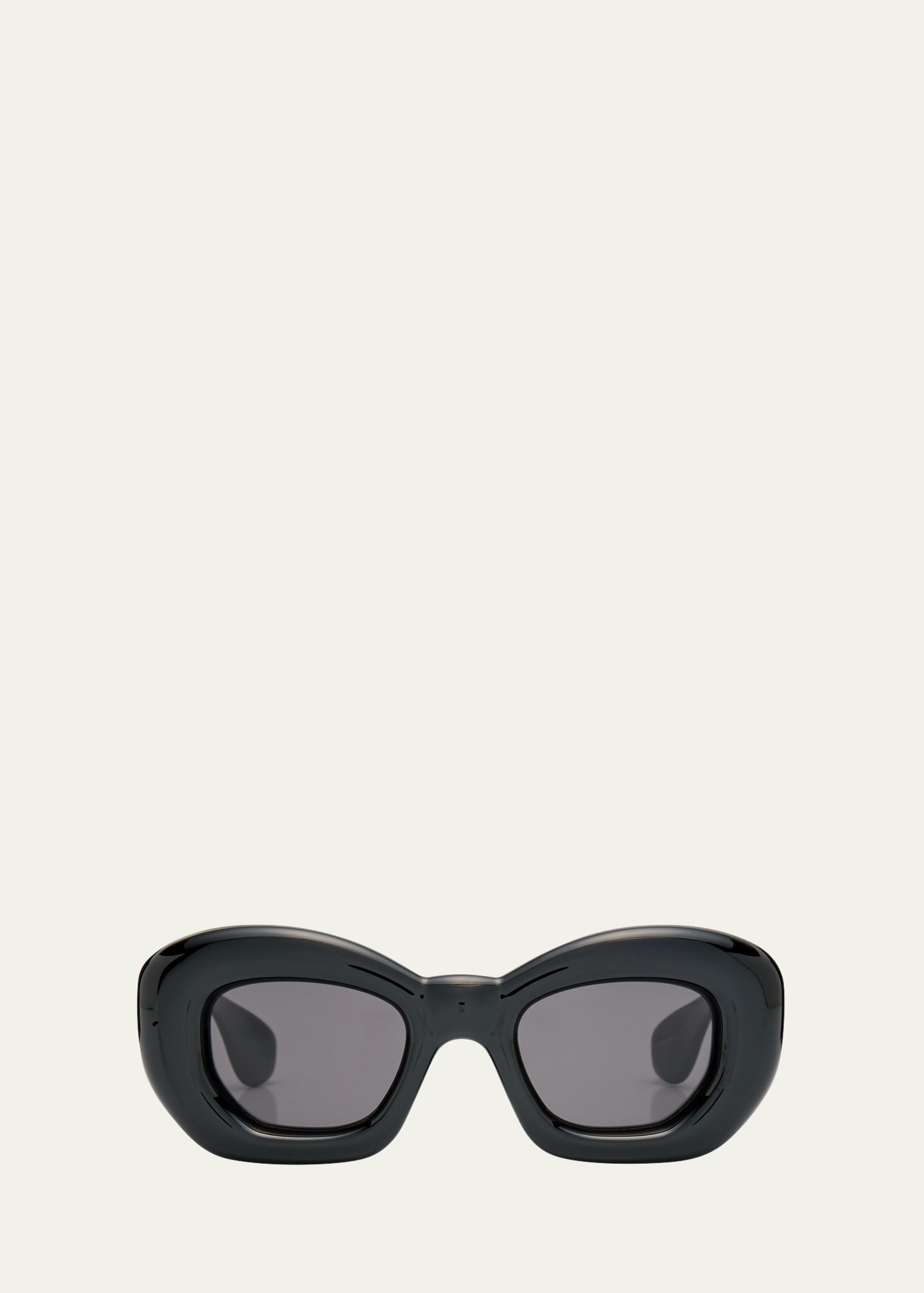 Loewe Inflated Monochrome Acetate Butterfly Sunglasses