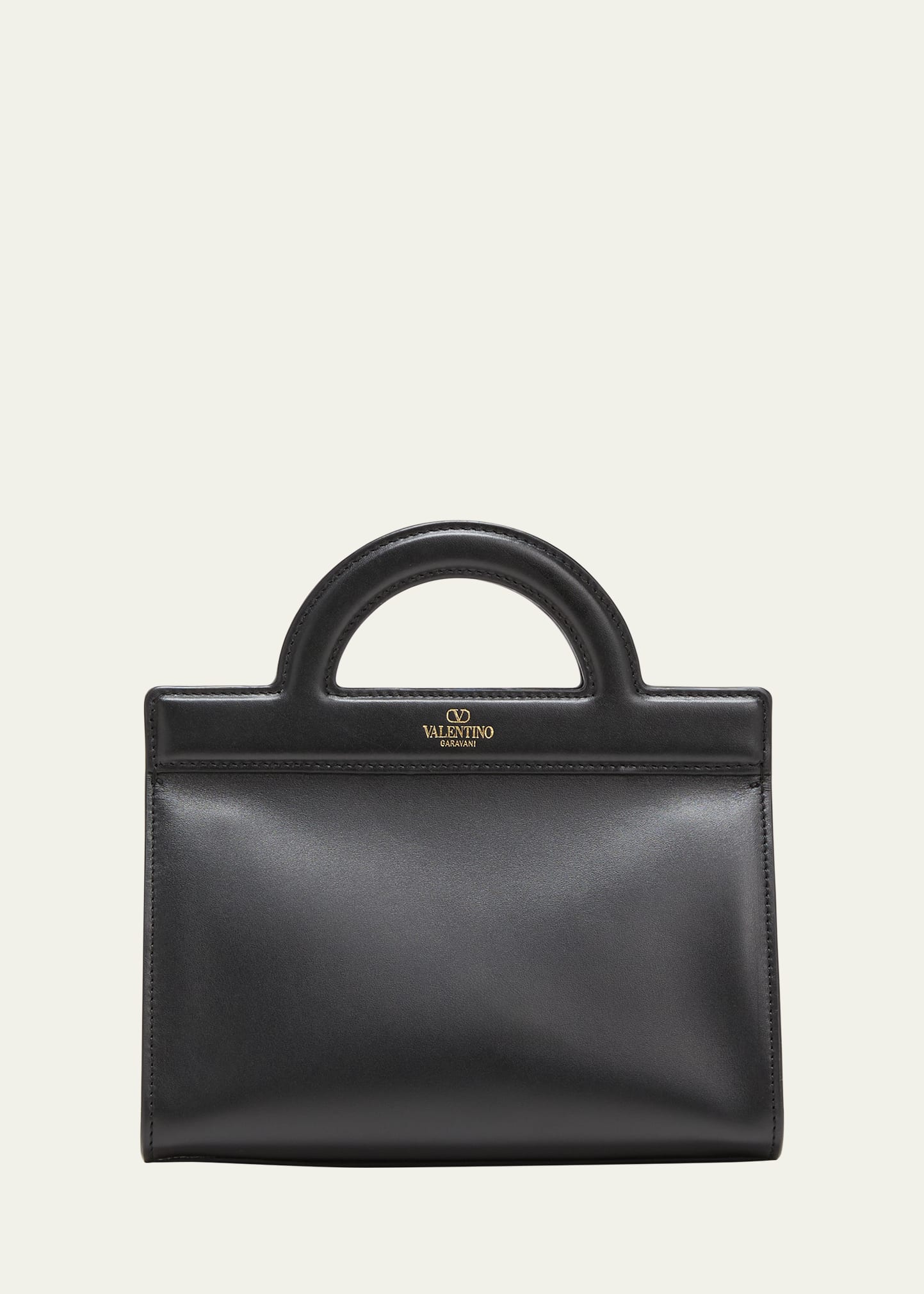 Shop Valentino Men's Mini Leather Crossbody Bag In Black