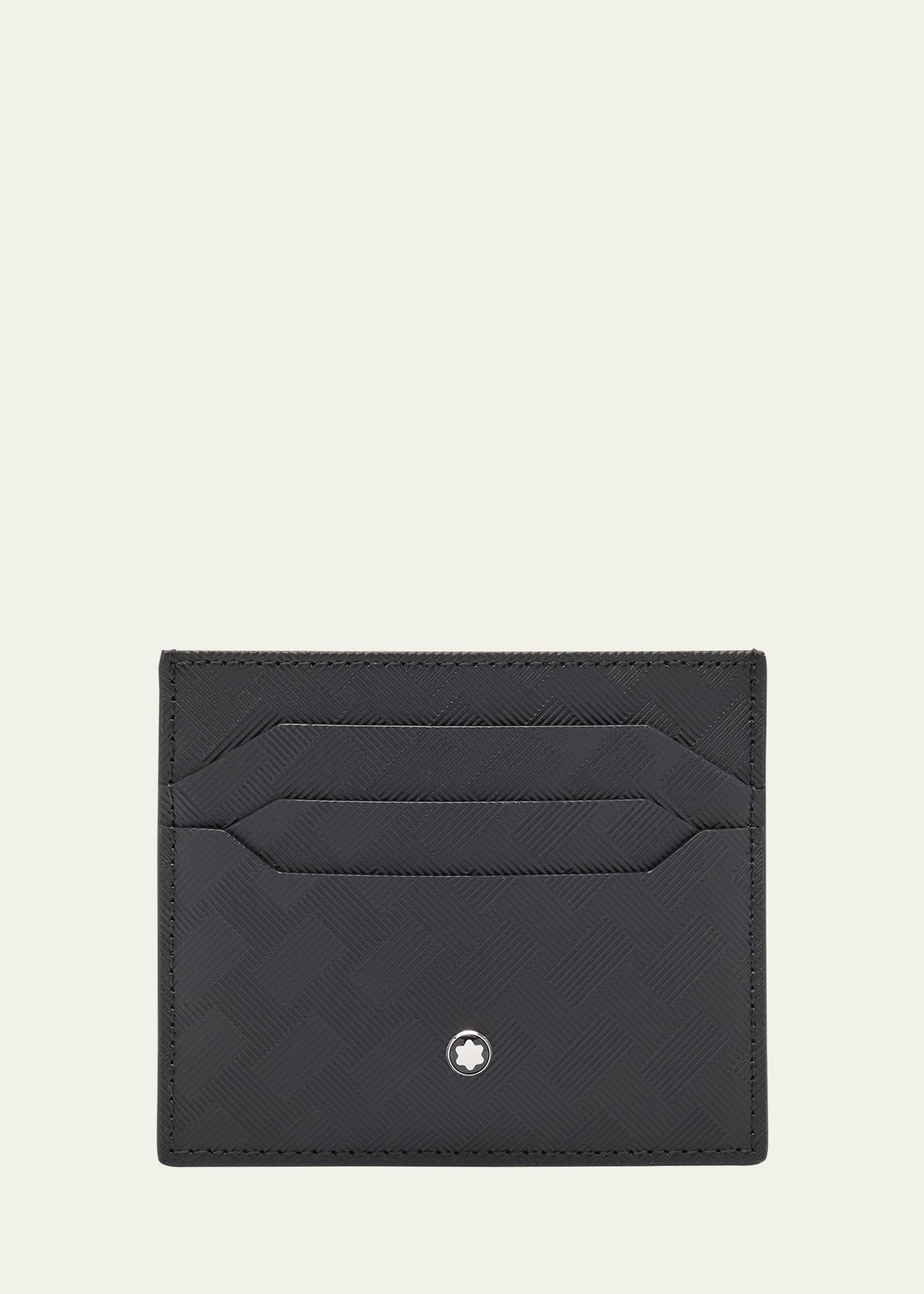 Shop Montblanc Men's Extreme 3.0 Leather Card Holder In Black