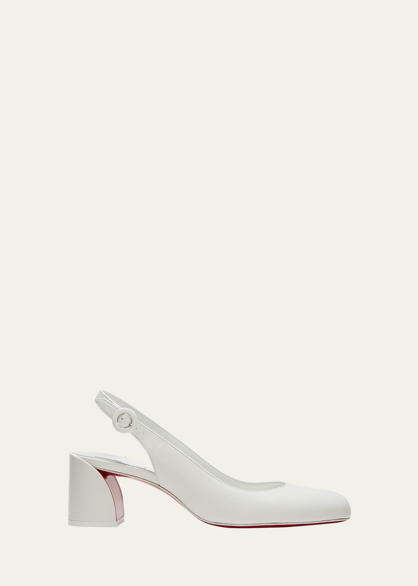 So Jane Leather Red Sole Slingback Pumps